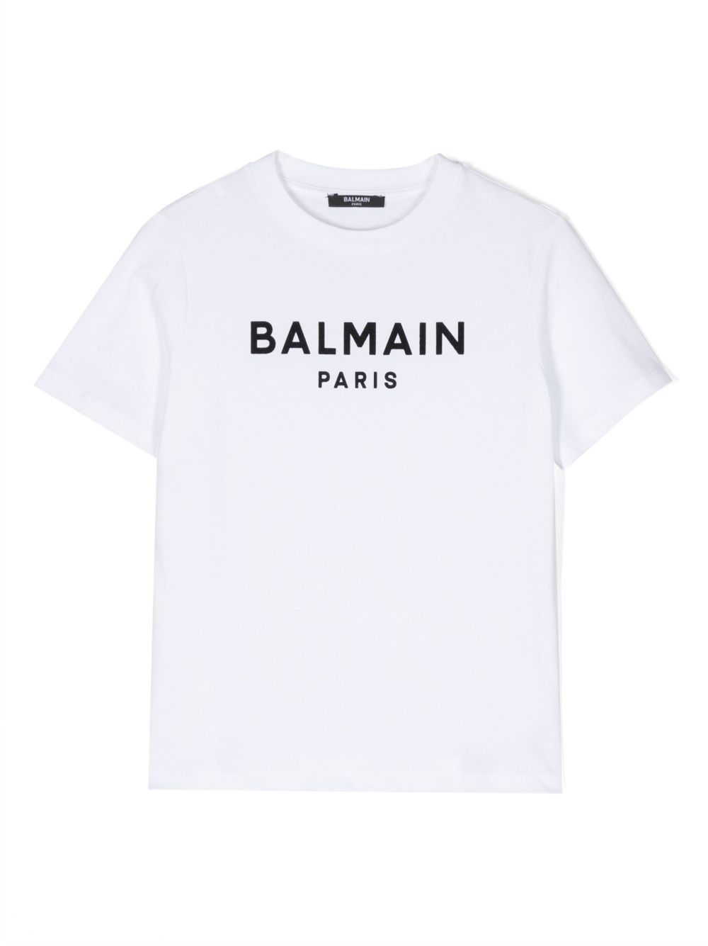 Balmain Kids logo印花棉T恤 - 白色