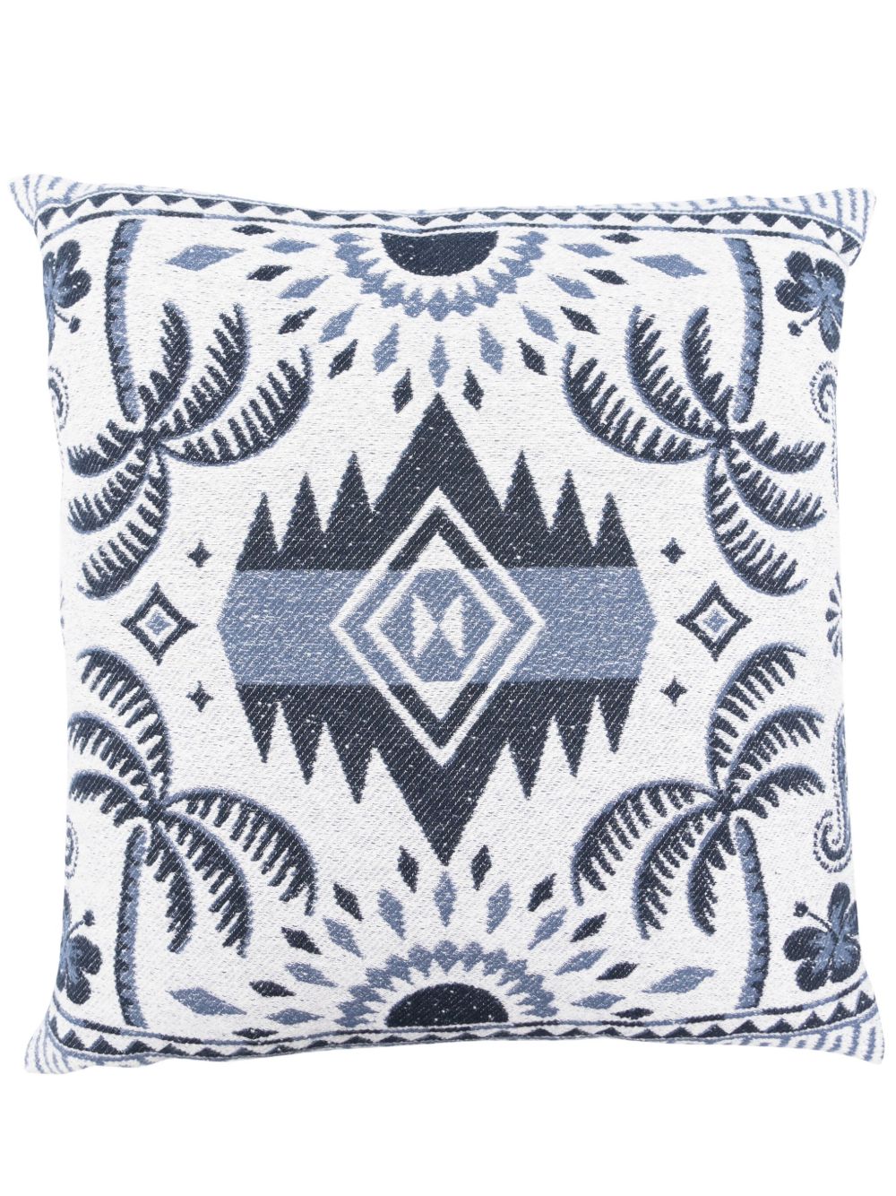 Alanui Lush Nature Foulard 提花棉抱枕 - 蓝色