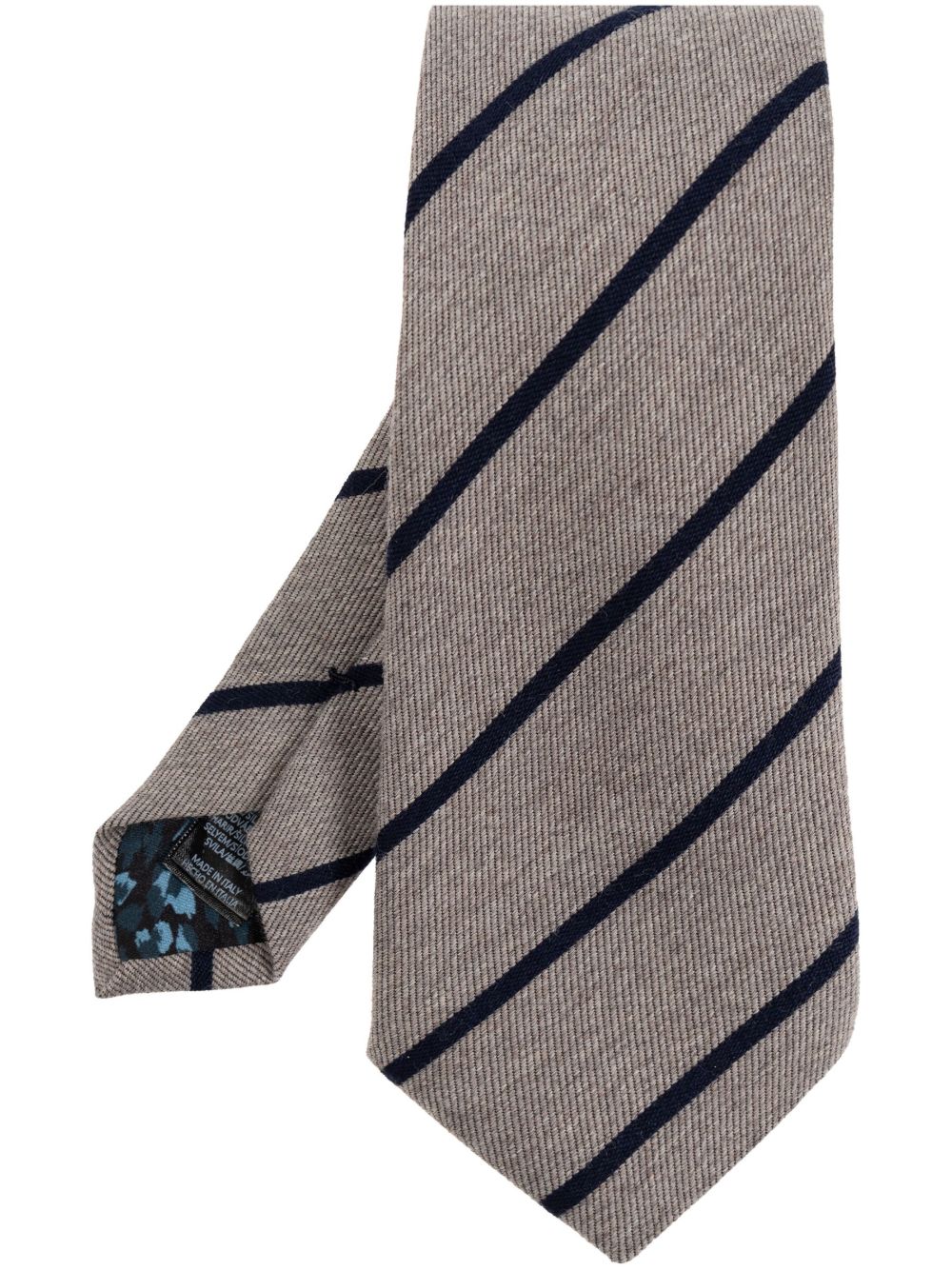 Paul Smith Spaced Stripe 领带 - 灰色