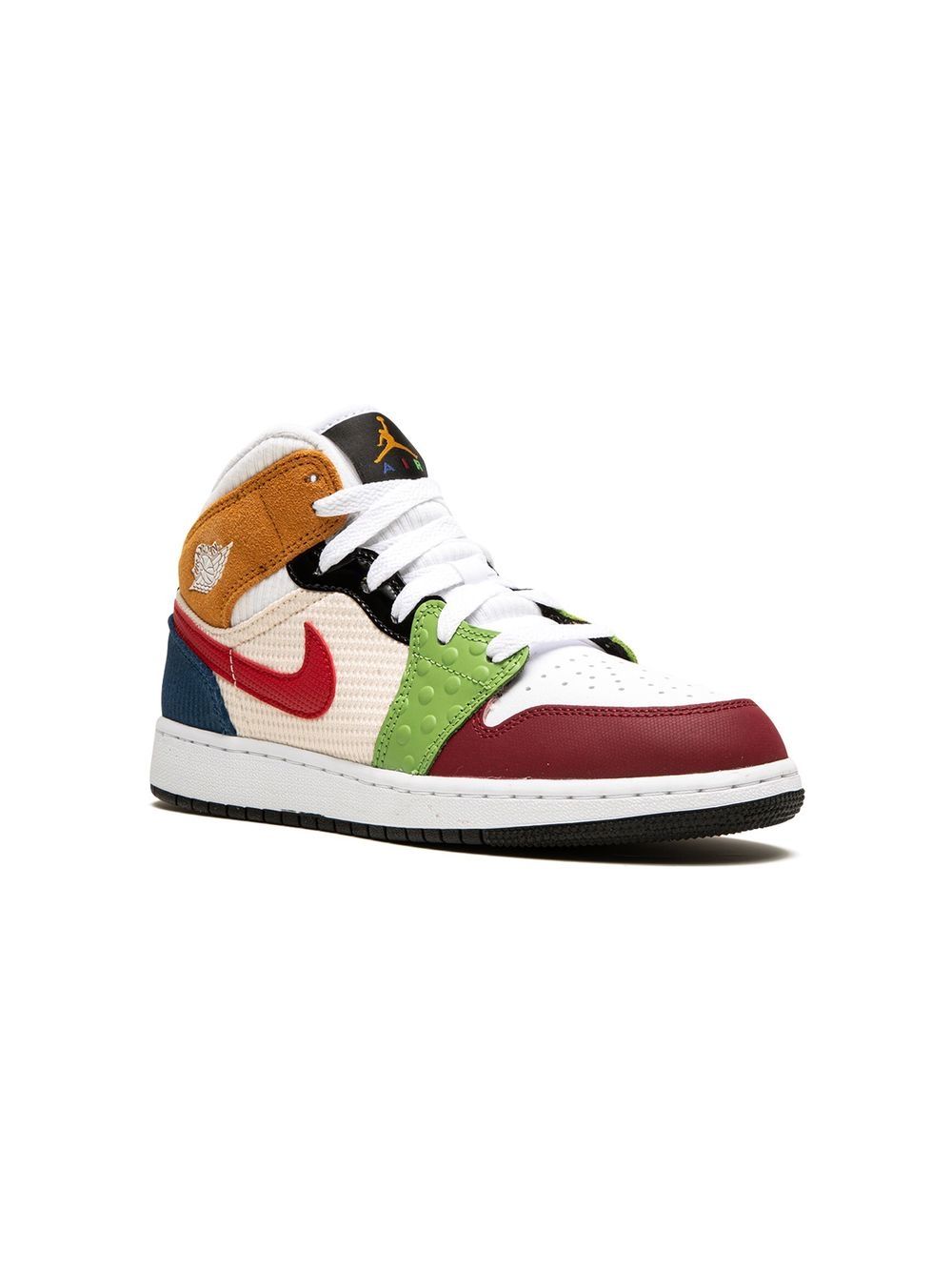 Jordan Kids Air Jordan 1 Mid SE Messy Room 运动鞋 - 白色