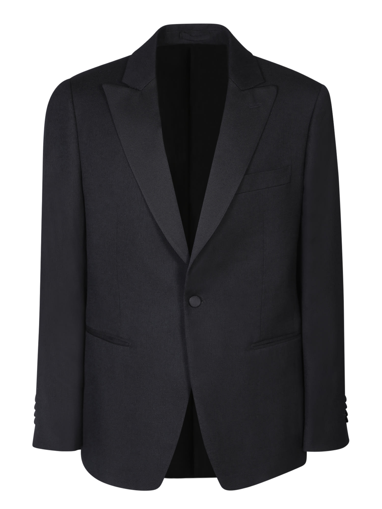 Lardini Crinkle Black Jacket