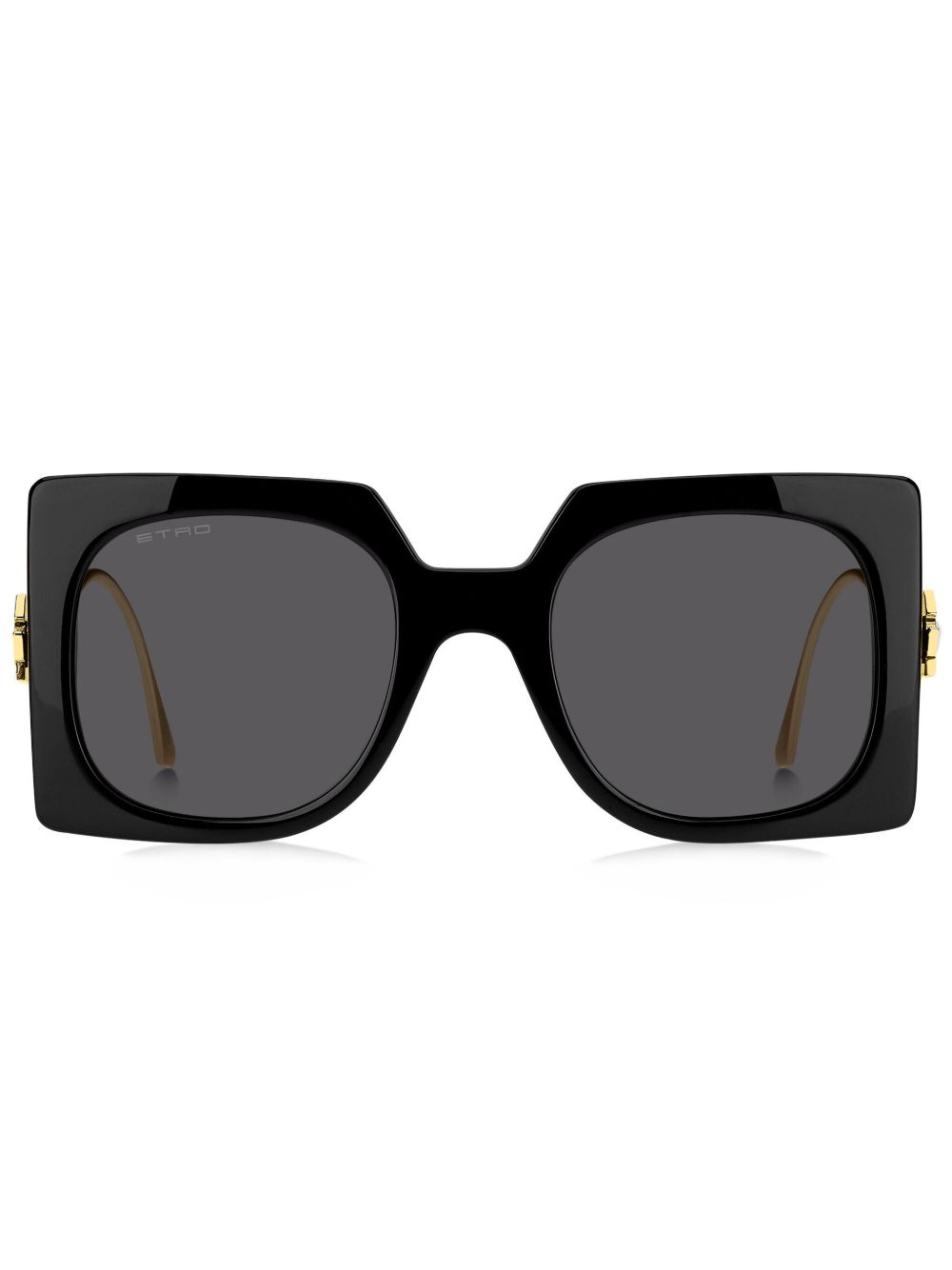 ETRO Bold Pegaso 方框太阳眼镜 - 黑色