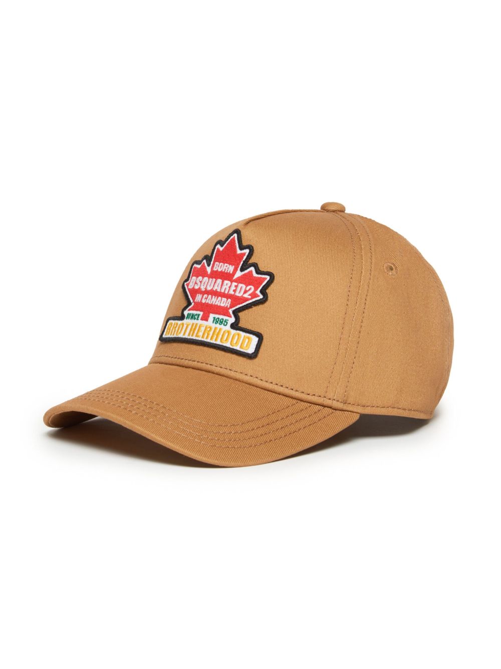 DSQUARED2 KIDS Maple 叶形贴花棒球帽 - 褐色