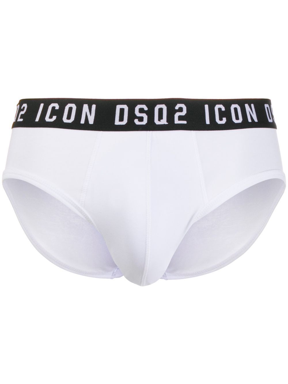 DSQUARED2 D2次方 logo腰边三角裤 - 白色