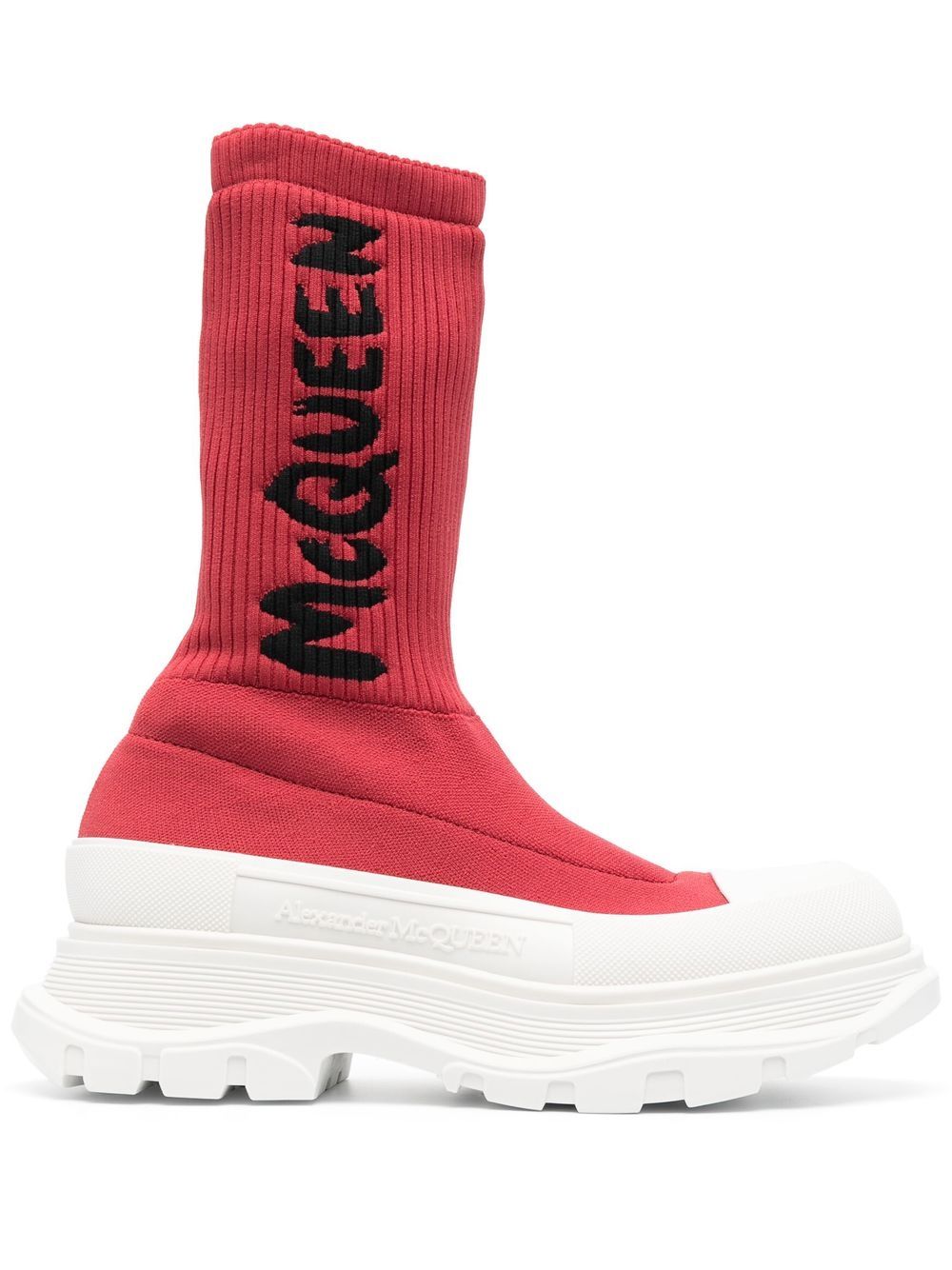 Alexander McQueen Tread 袜靴 - 红色