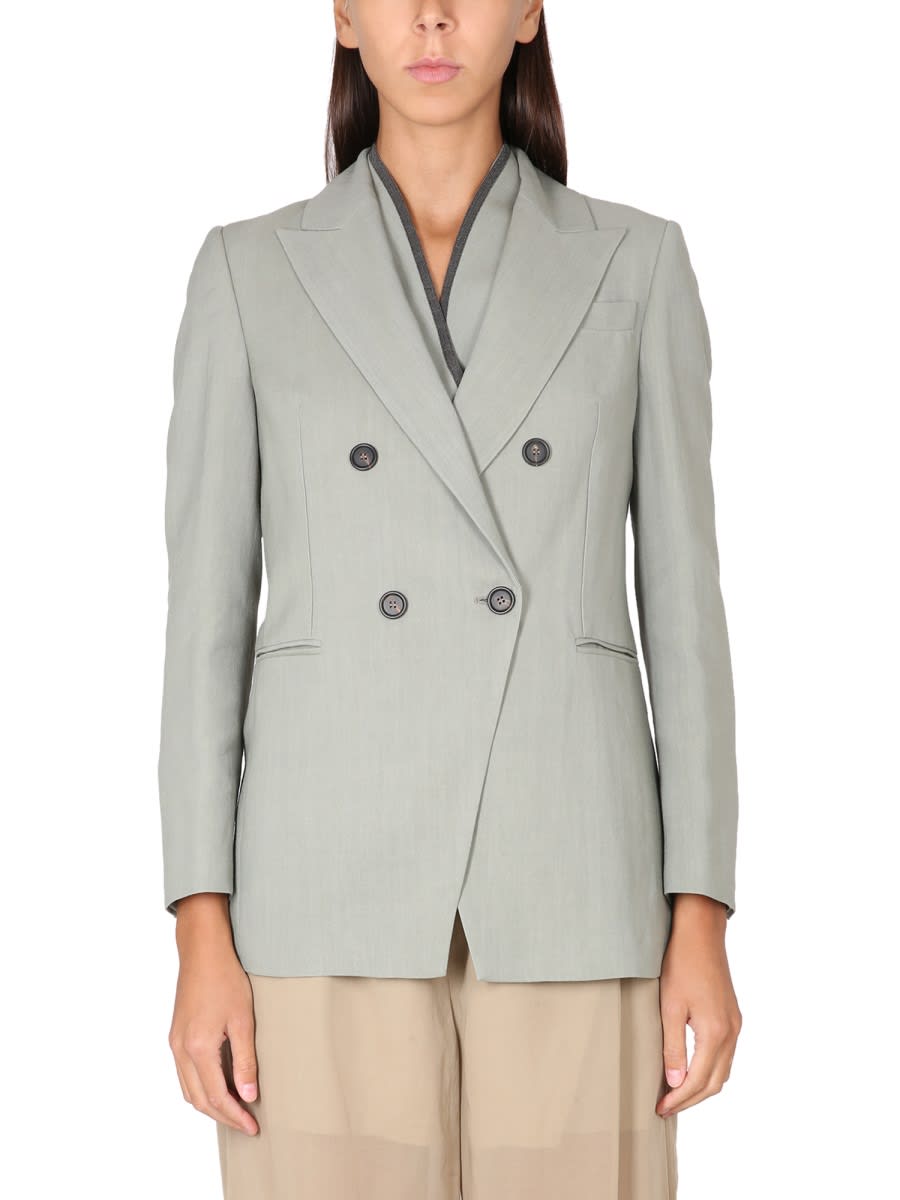 Brunello Cucinelli 垂坠斜纹夹克