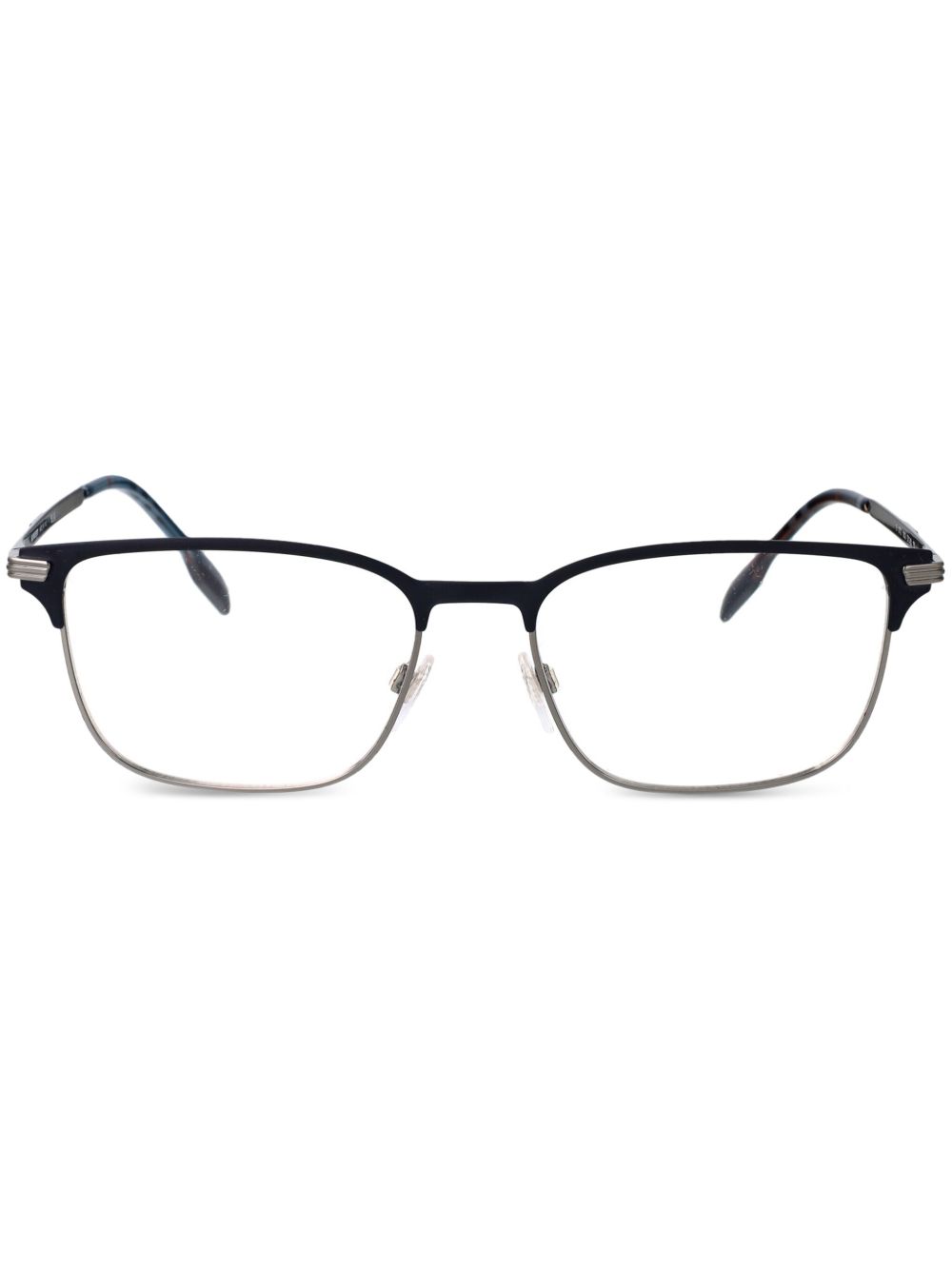 Burberry Eyewear logo雕刻镜腿镜框 - 蓝色