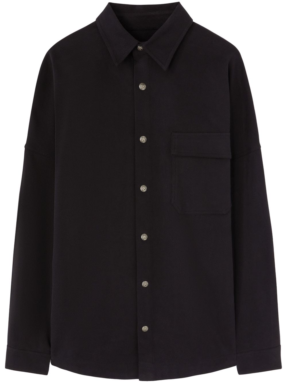 Palm Angels logo-print shirt - 黑色