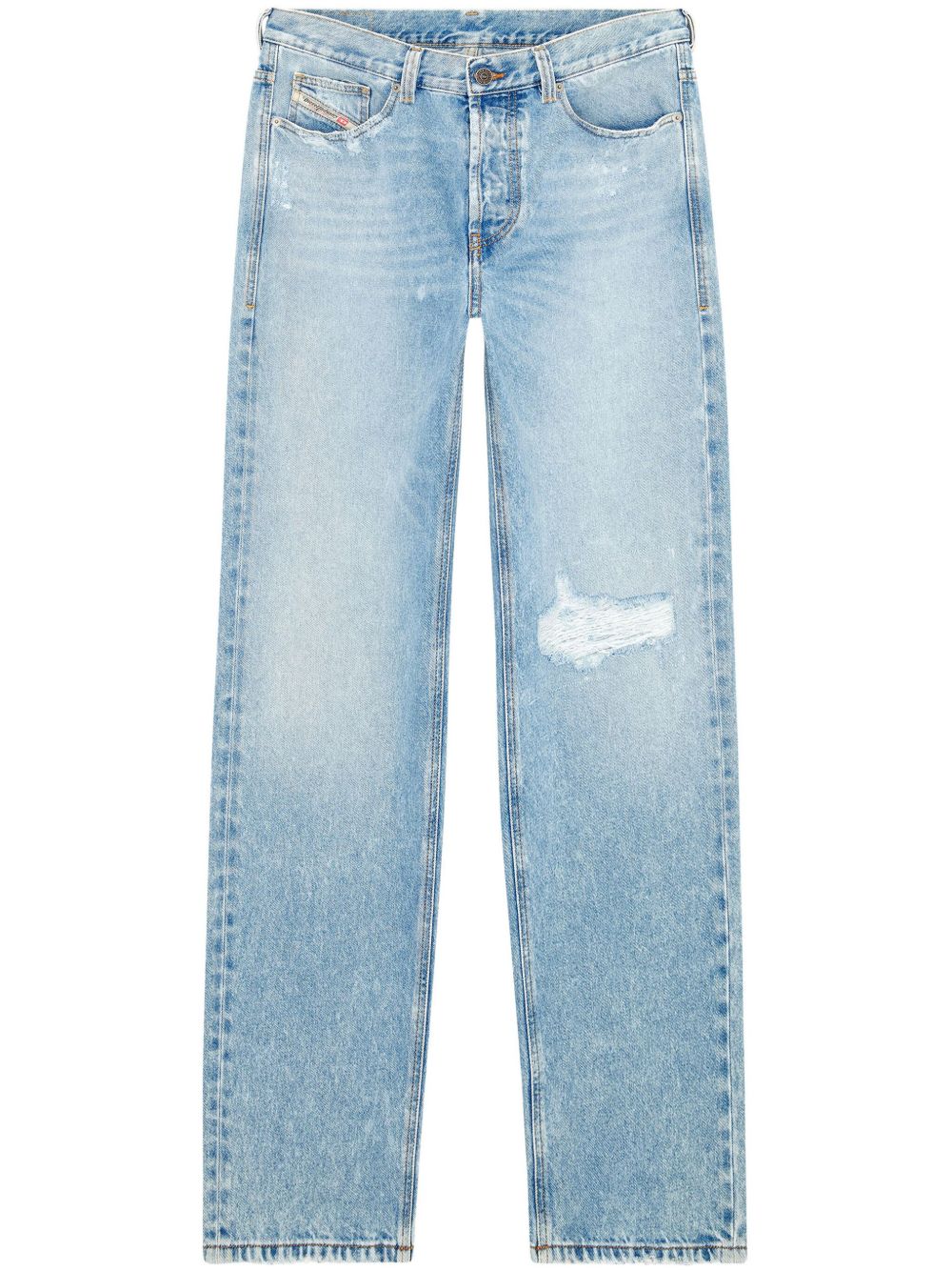 Diesel 2010 D-Macs 09J80 直筒牛仔裤 - 蓝色