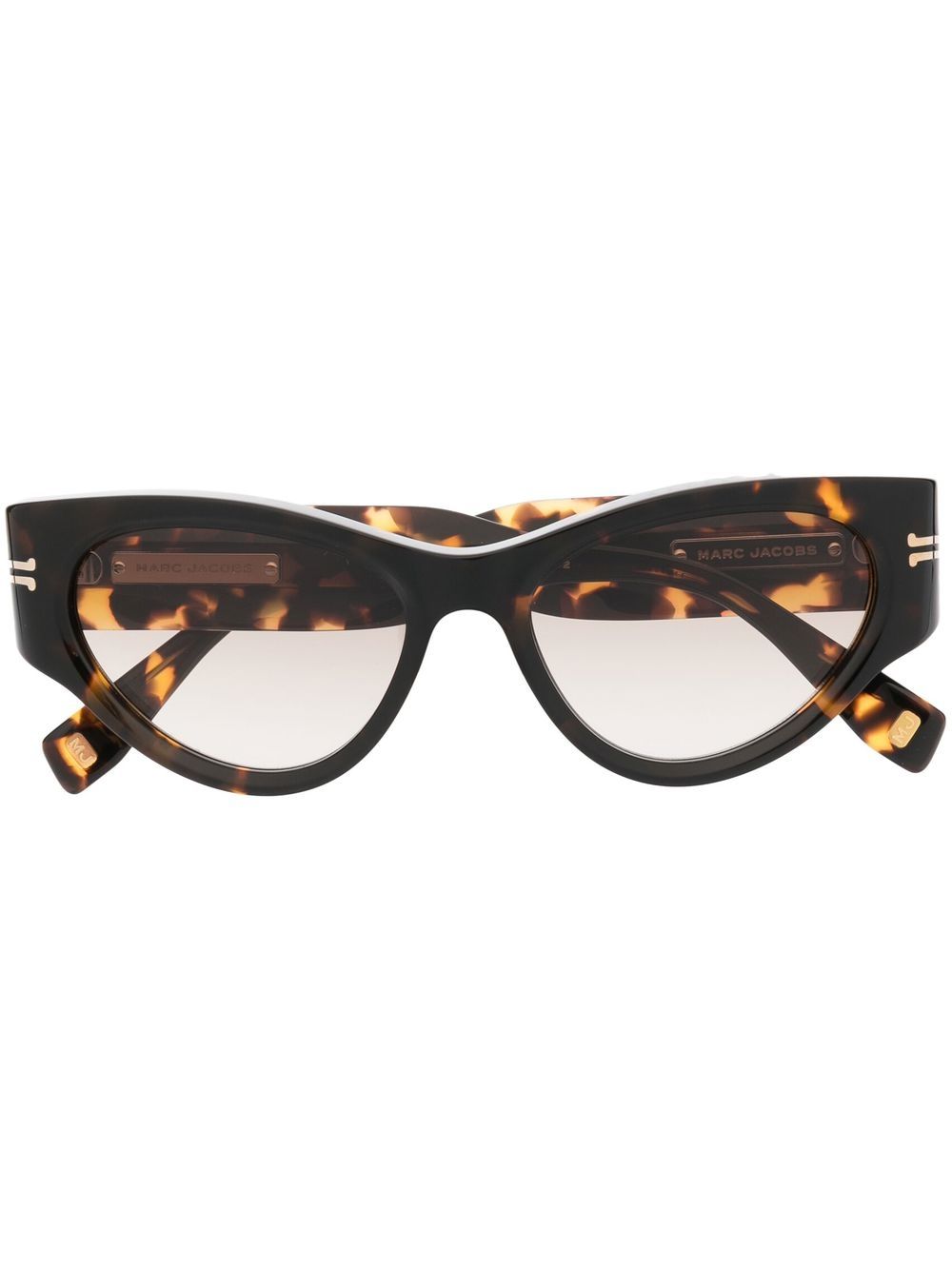 Marc Jacobs Eyewear 有色镜片猫眼框太阳眼镜 - 褐色