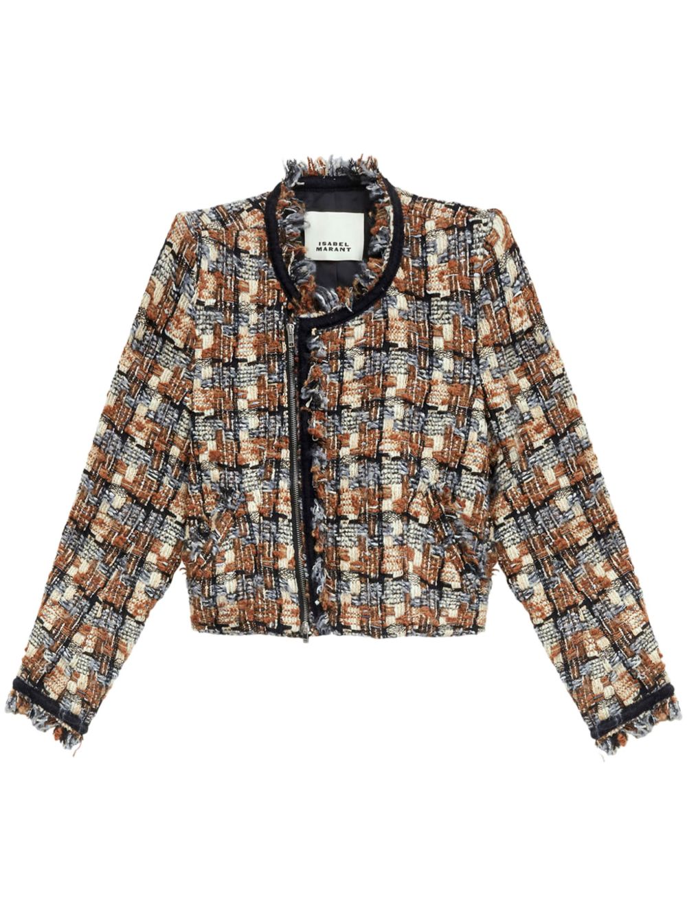 ISABEL MARANT Kerry 粗花呢夹克 - 褐色