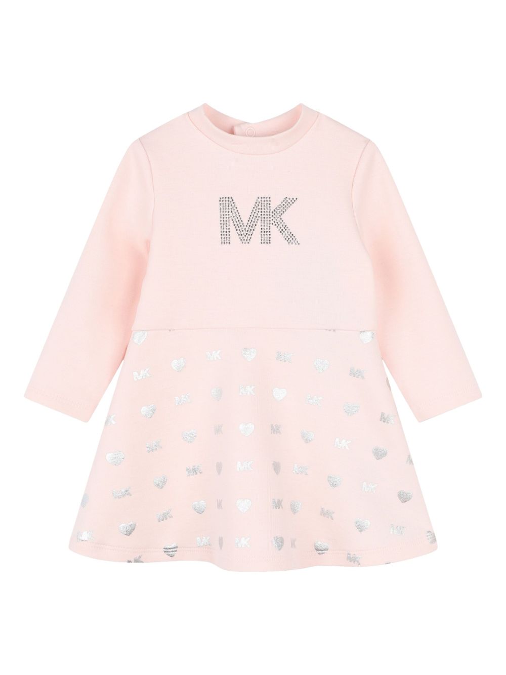 Michael Kors Kids logo印花连衣裙 - 粉色