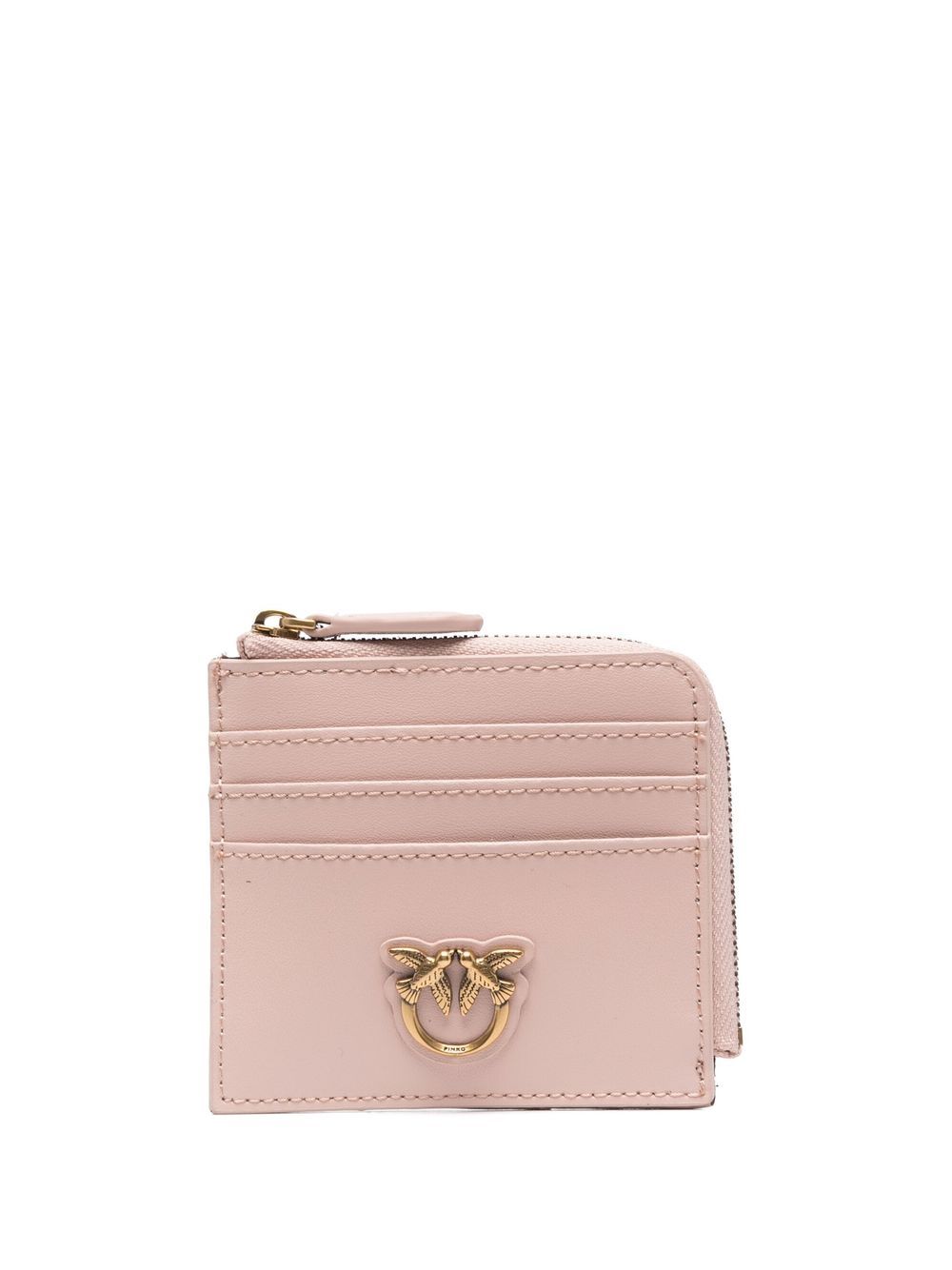 PINKO logo缀饰钱包 - 粉色
