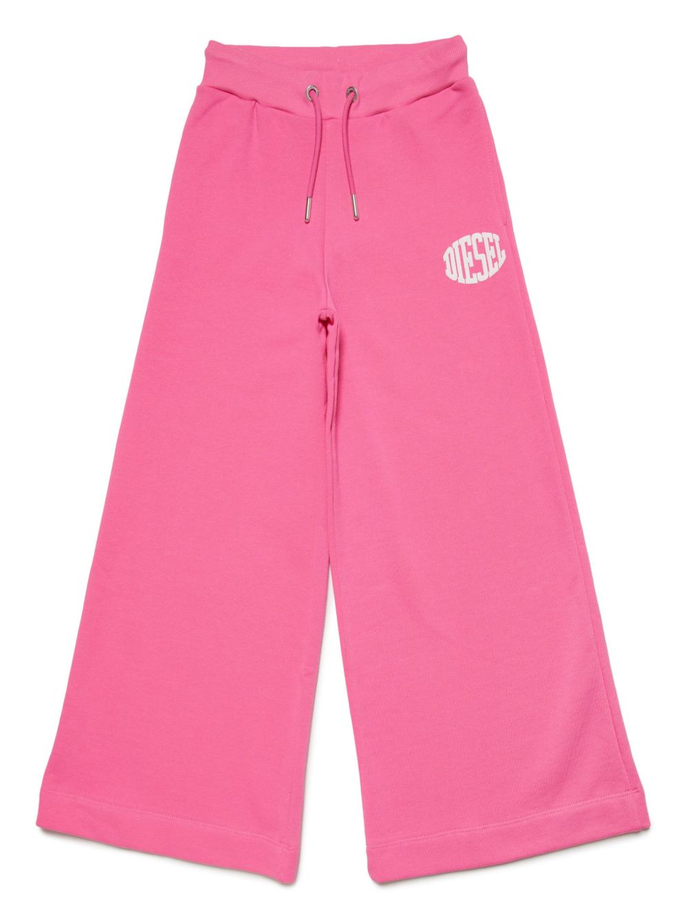 Diesel Kids logo印花阔腿裤 - 粉色