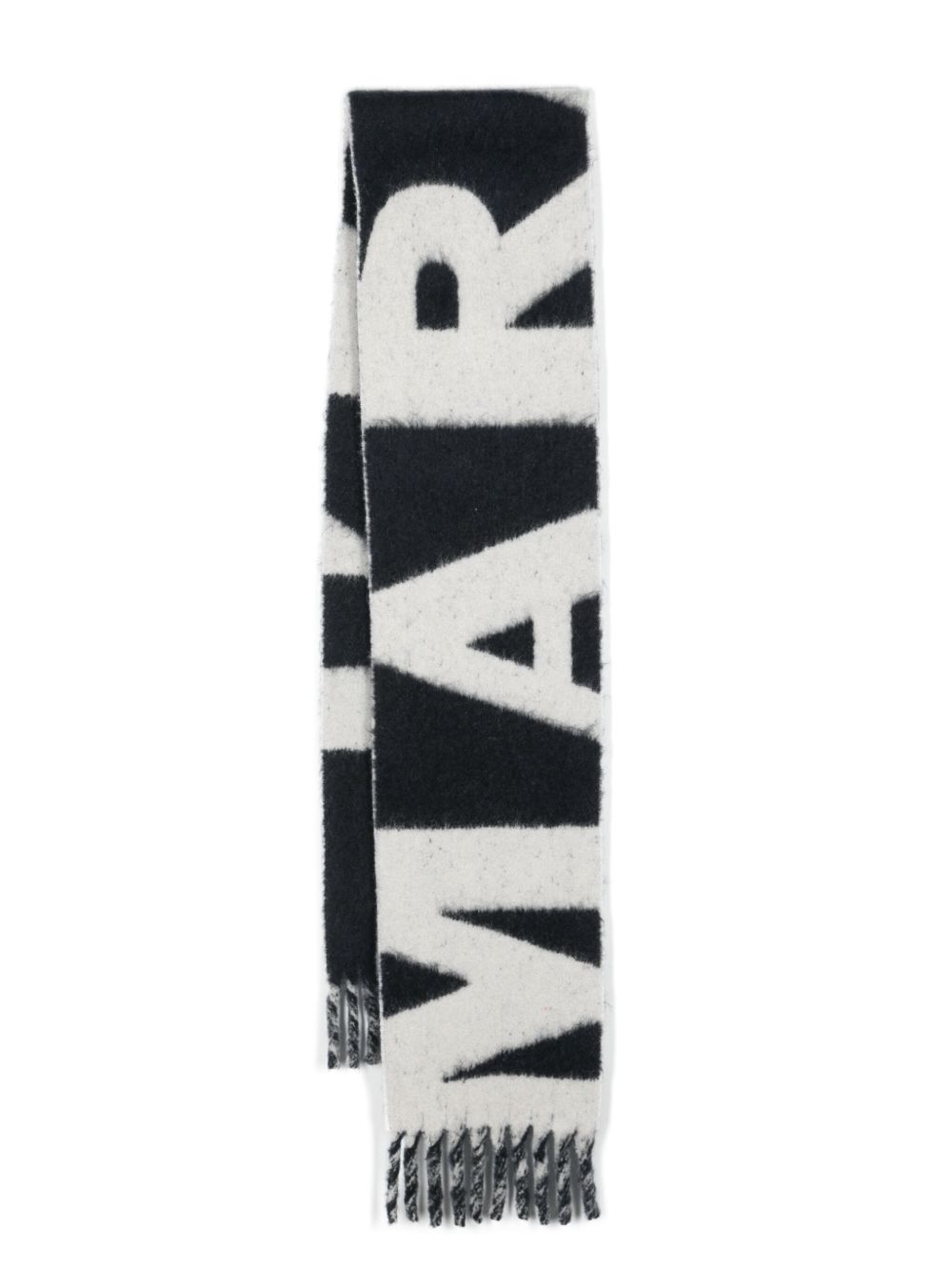ISABEL MARANT Loliana logo提花围巾 - 蓝色
