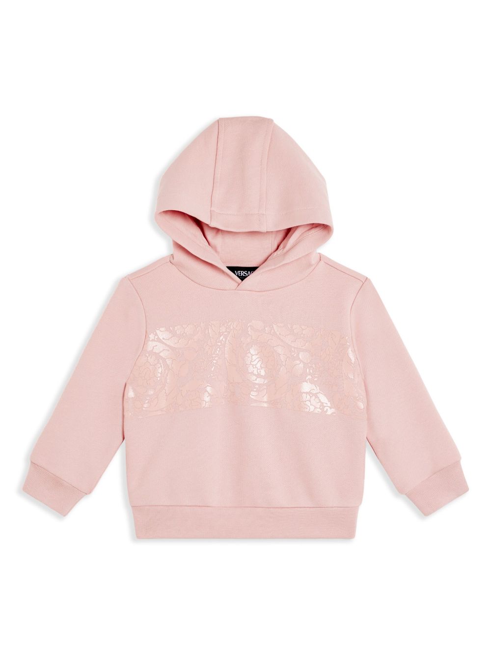 Versace Kids Stamped 连帽衫 - 粉色
