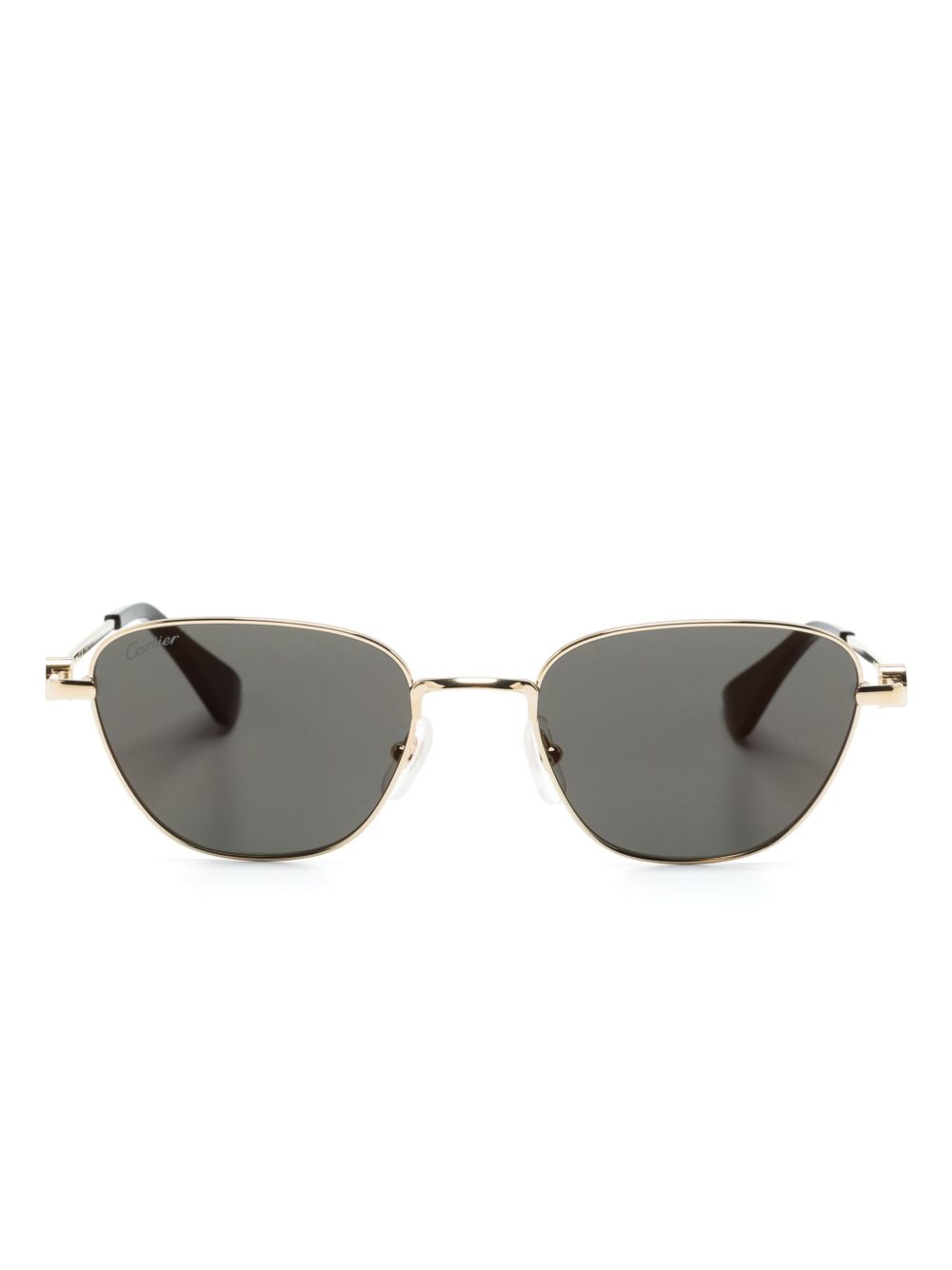 Cartier Eyewear CT0469S 蝴蝶镜框太阳眼镜 - 金色
