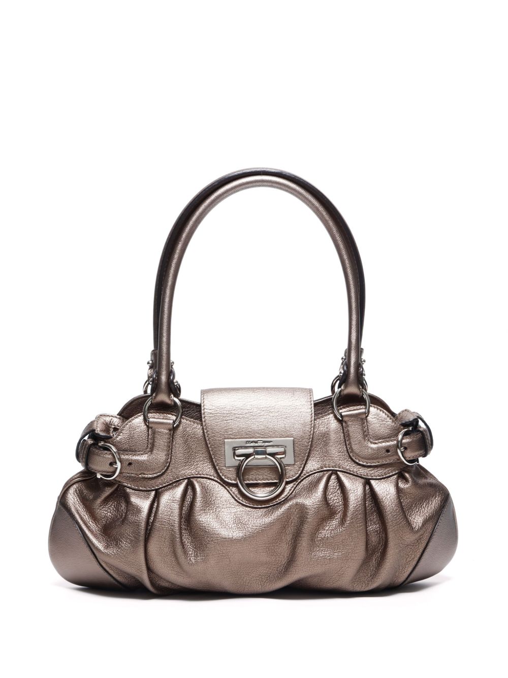 Ferragamo Pre-Owned Gancini 单肩包（典藏款） - 金色