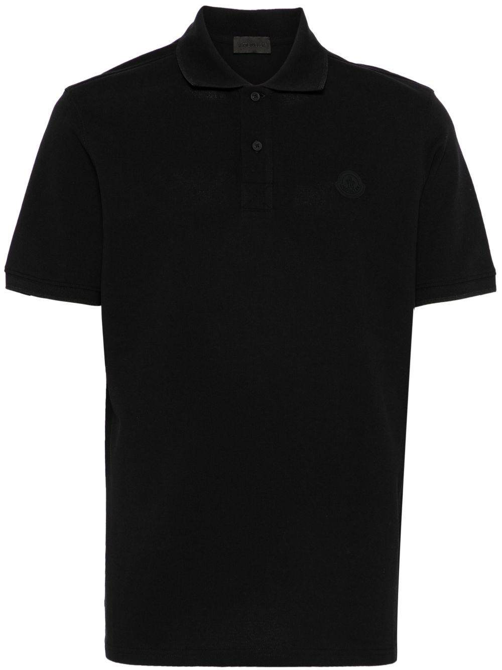 Moncler 橡胶logo polo衫 - 黑色