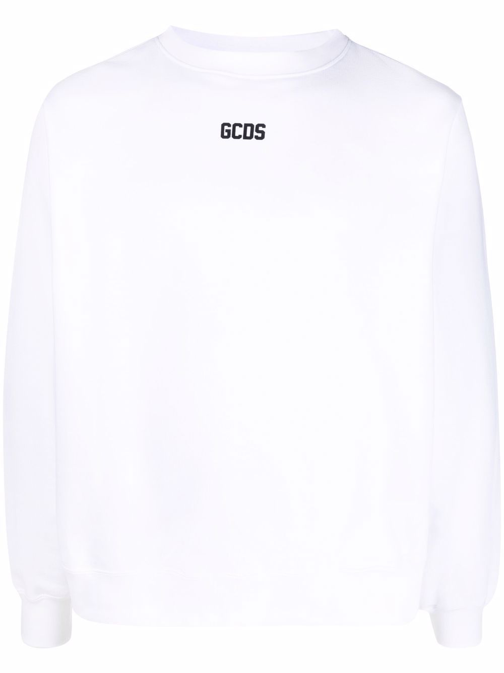 GCDS logo印花圆领卫衣 - 白色