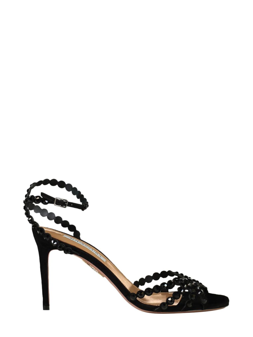 Aquazzura Tequila 高跟凉鞋（8.5厘米） - 黑色
