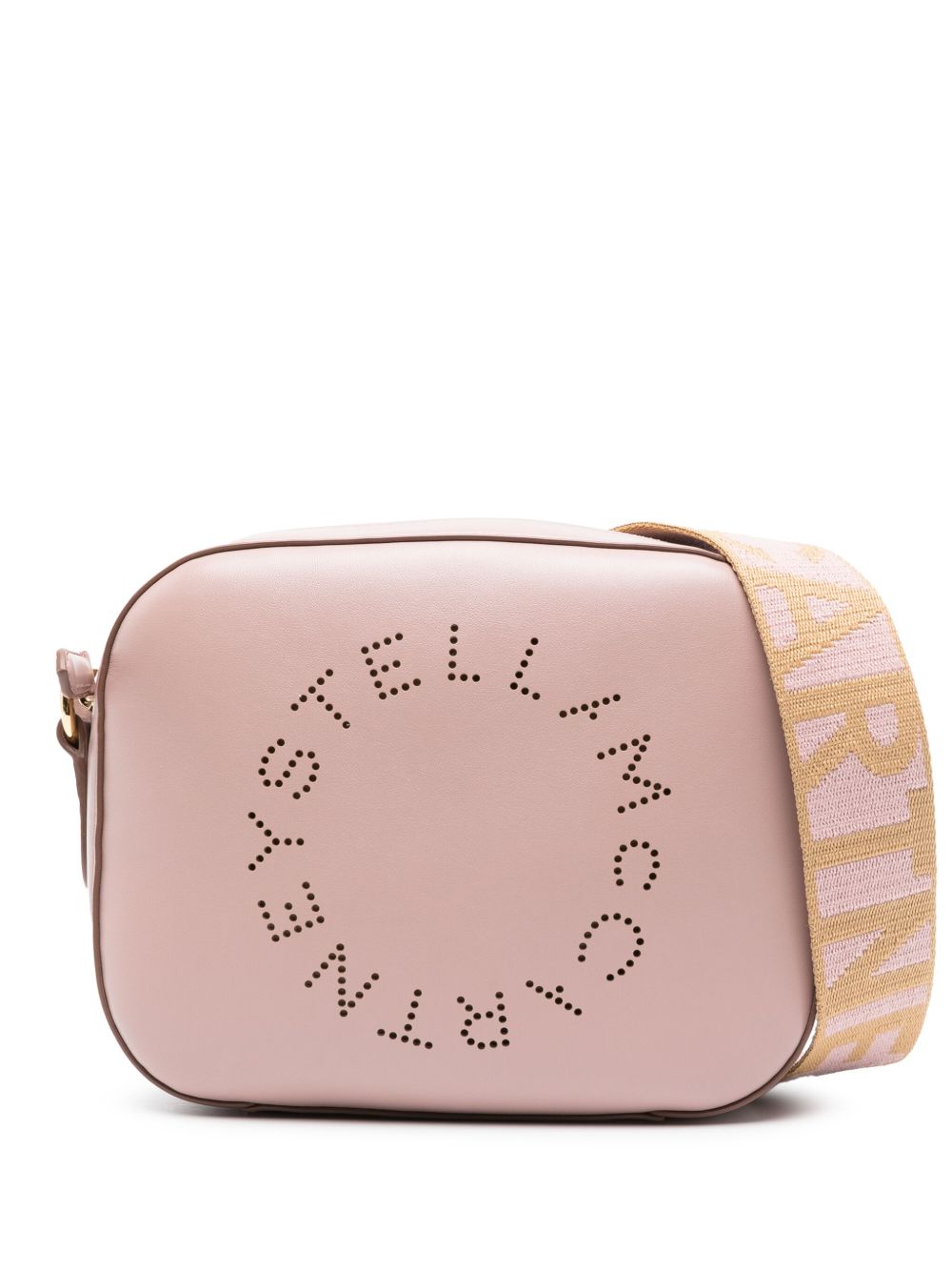 Stella McCartney Logo 穿孔斜挎包 - 粉色