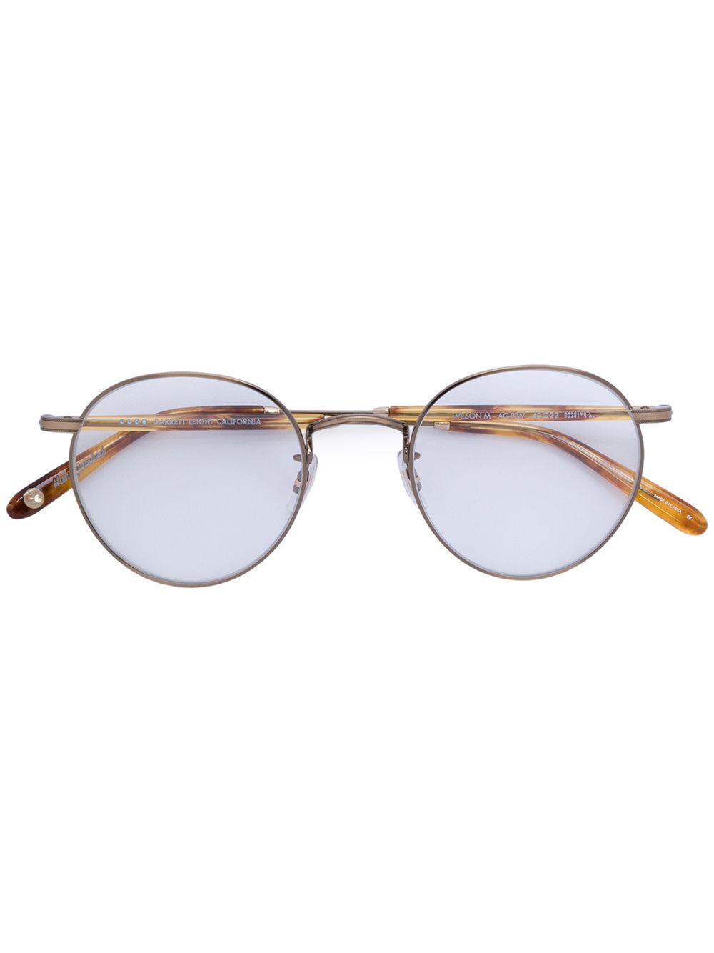 Garrett Leight 圆框眼镜 - 金属色