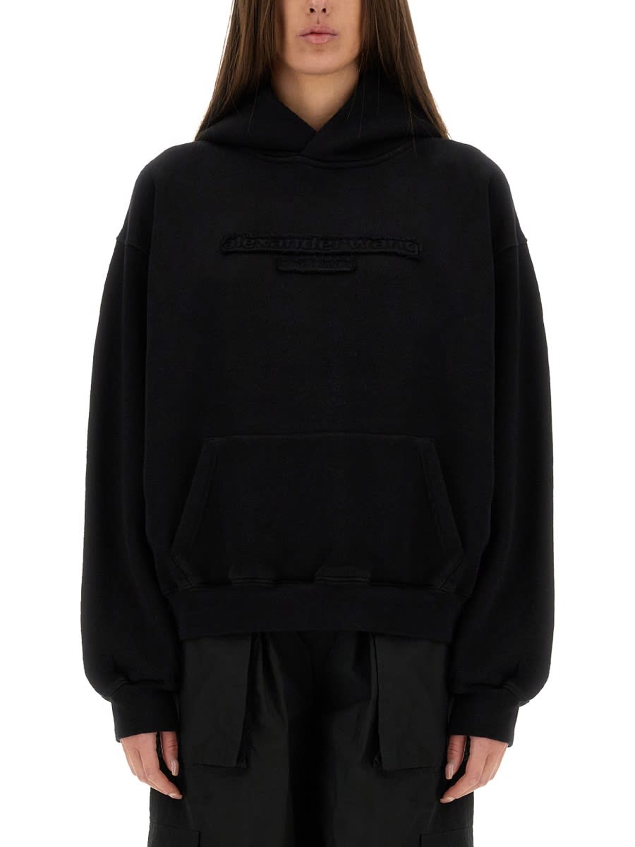 Alexander Wang 浮雕logo卫衣