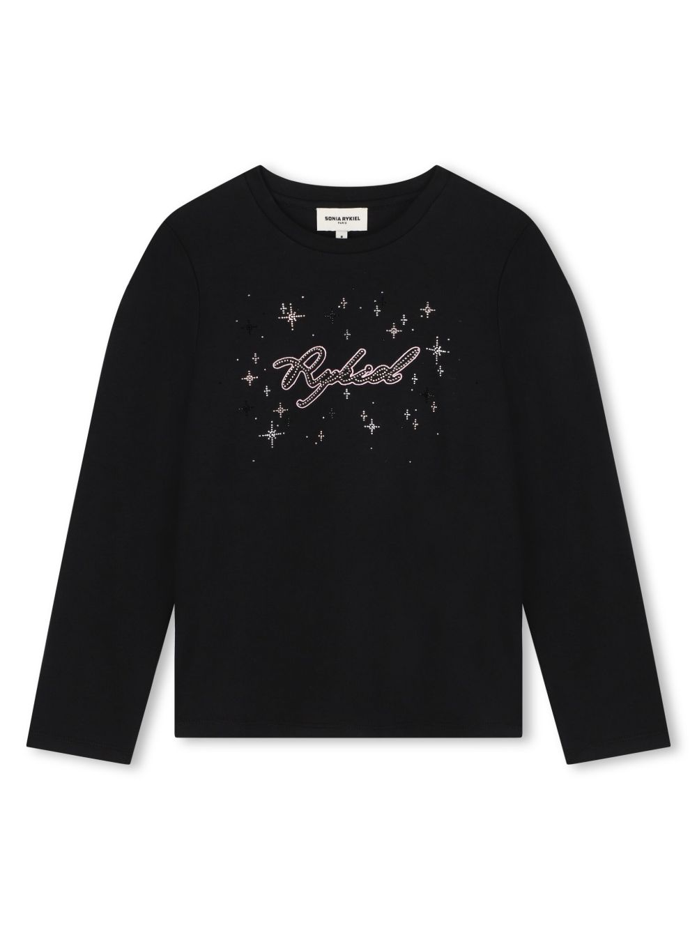 SONIA RYKIEL ENFANT logo印花长袖T恤 - 黑色