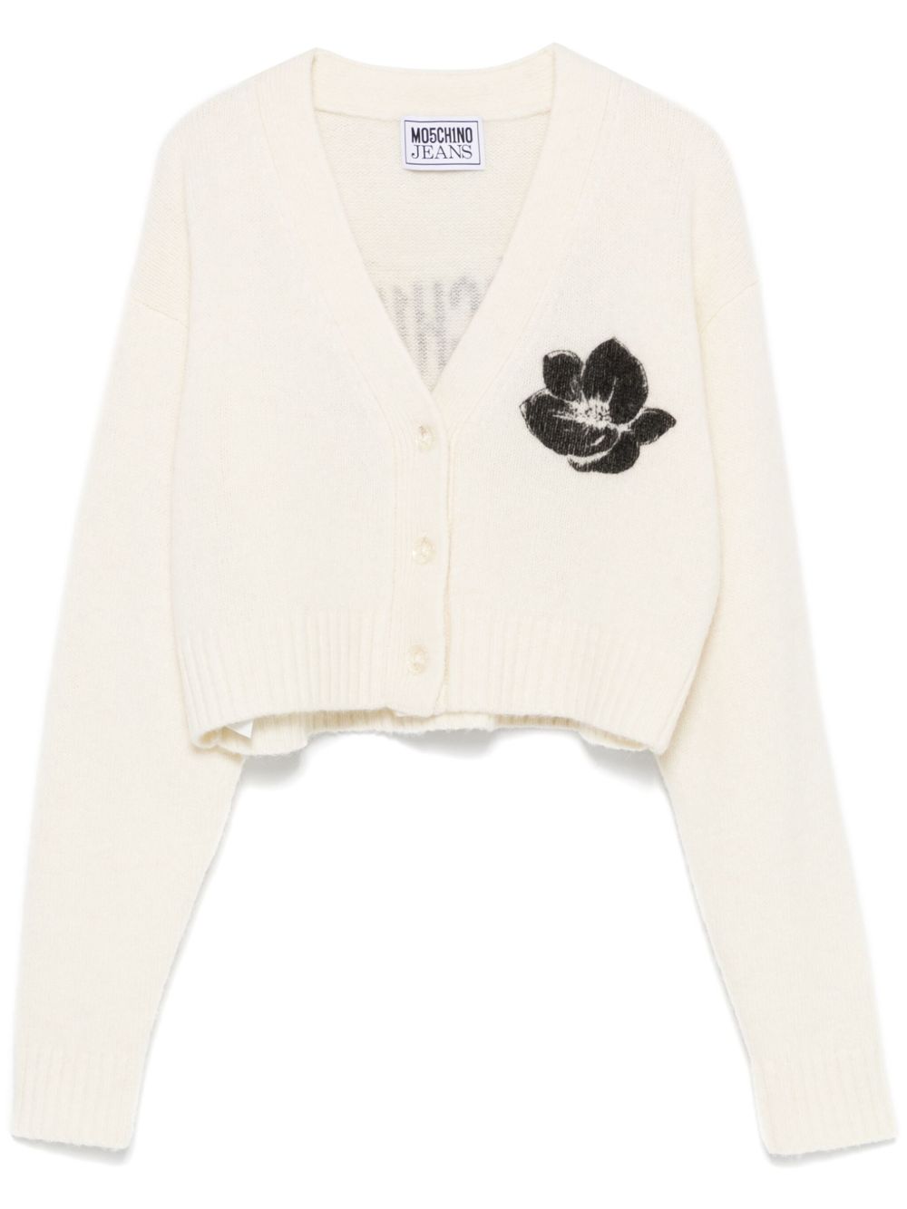 MOSCHINO JEANS logo印花开衫 - 中性色