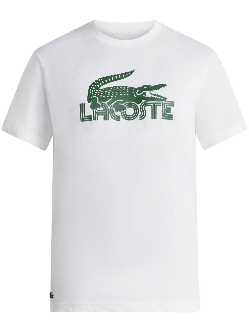 Lacoste logo印花T恤 - 白色