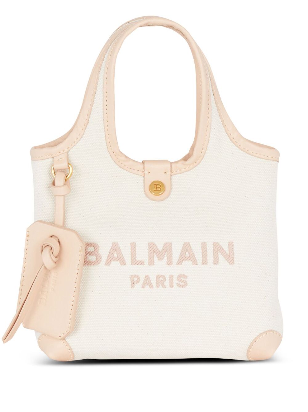 Balmain B-Army Grocery 迷你托特包 - 中性色