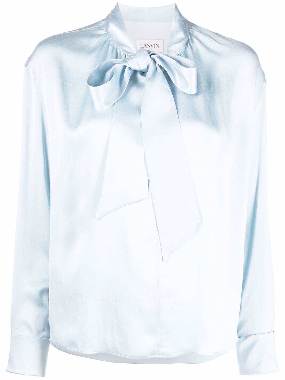 Lanvin 缎带开合罩衫 - 蓝色