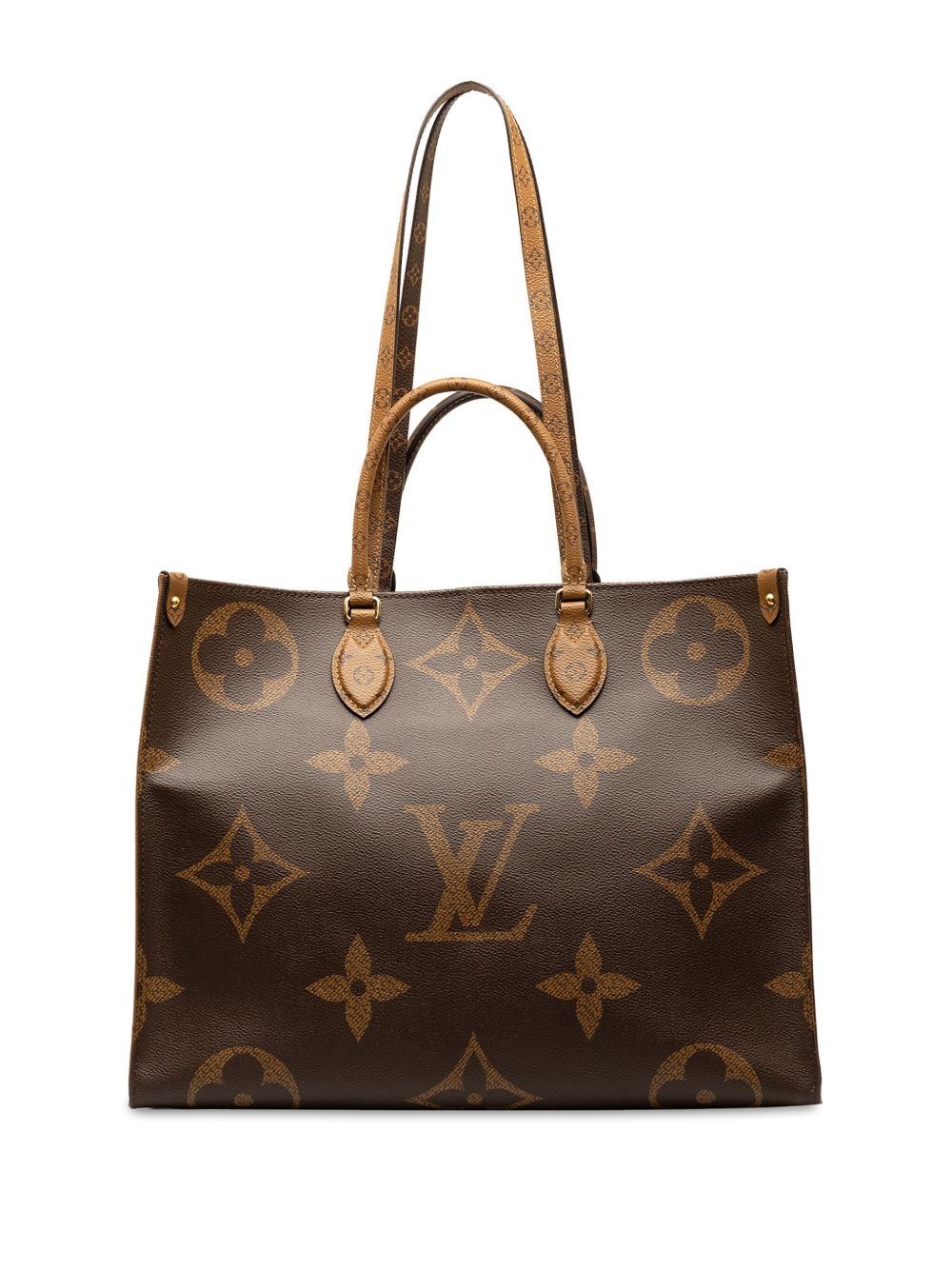 Louis Vuitton Pre-Owned Monogram Reverse Giant OnTheGo GM 斜挎包（2019年典藏款） - 褐色