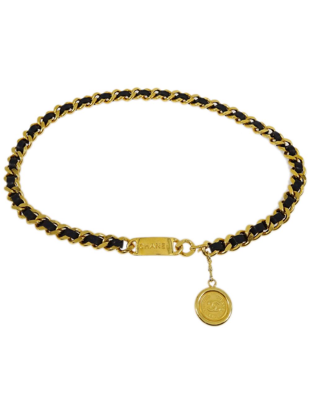 CHANEL Pre-Owned Medallion 链式腰带（1994年典藏款） - 金色
