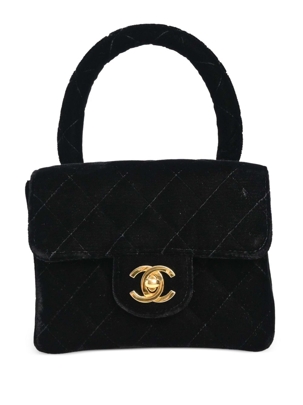 CHANEL Pre-Owned Classic Flap 迷你方形手提包（1995年典藏款） - 黑色
