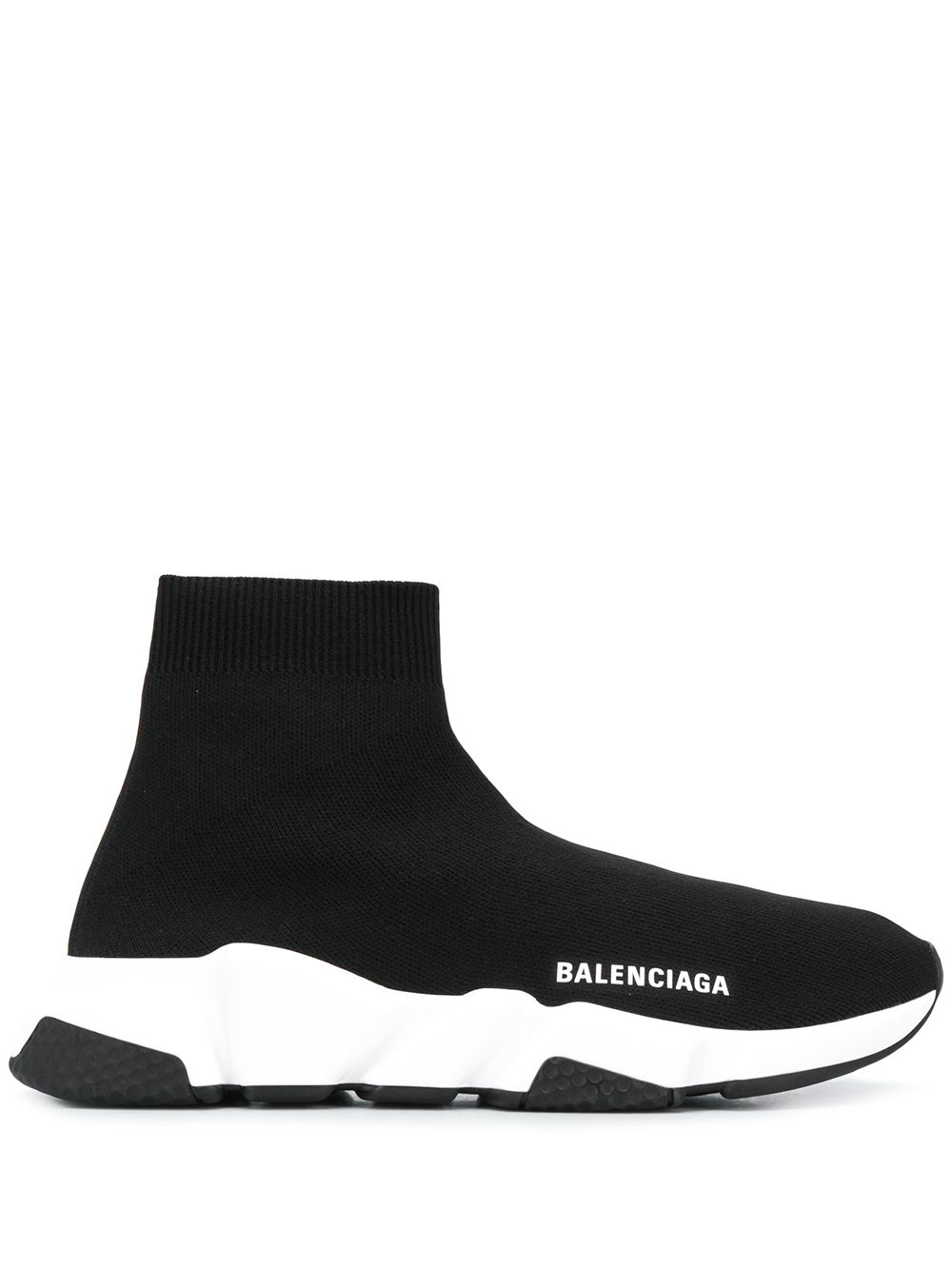 Balenciaga Speed 针织运动鞋 - 黑色