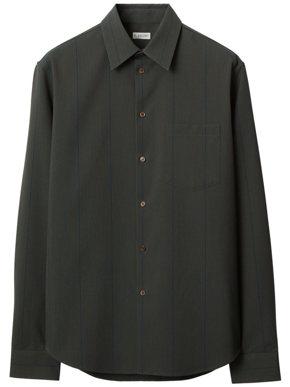Burberry 条纹衬衫 - 黑色