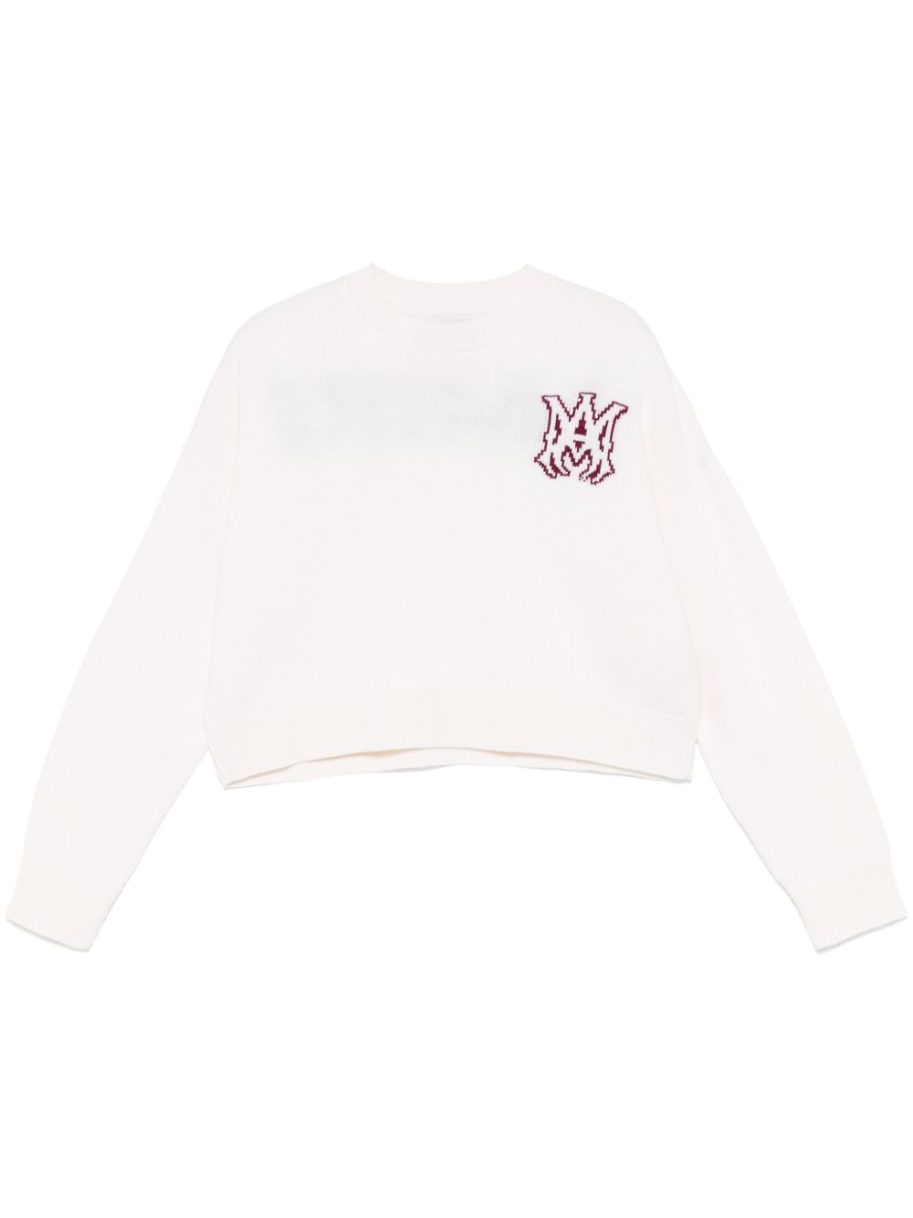 AMIRI logo嵌花毛衣 - 中性色