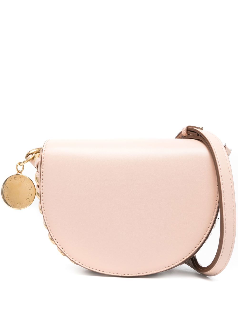 Stella McCartney Frayme 翻盖小号单肩包 - 粉色