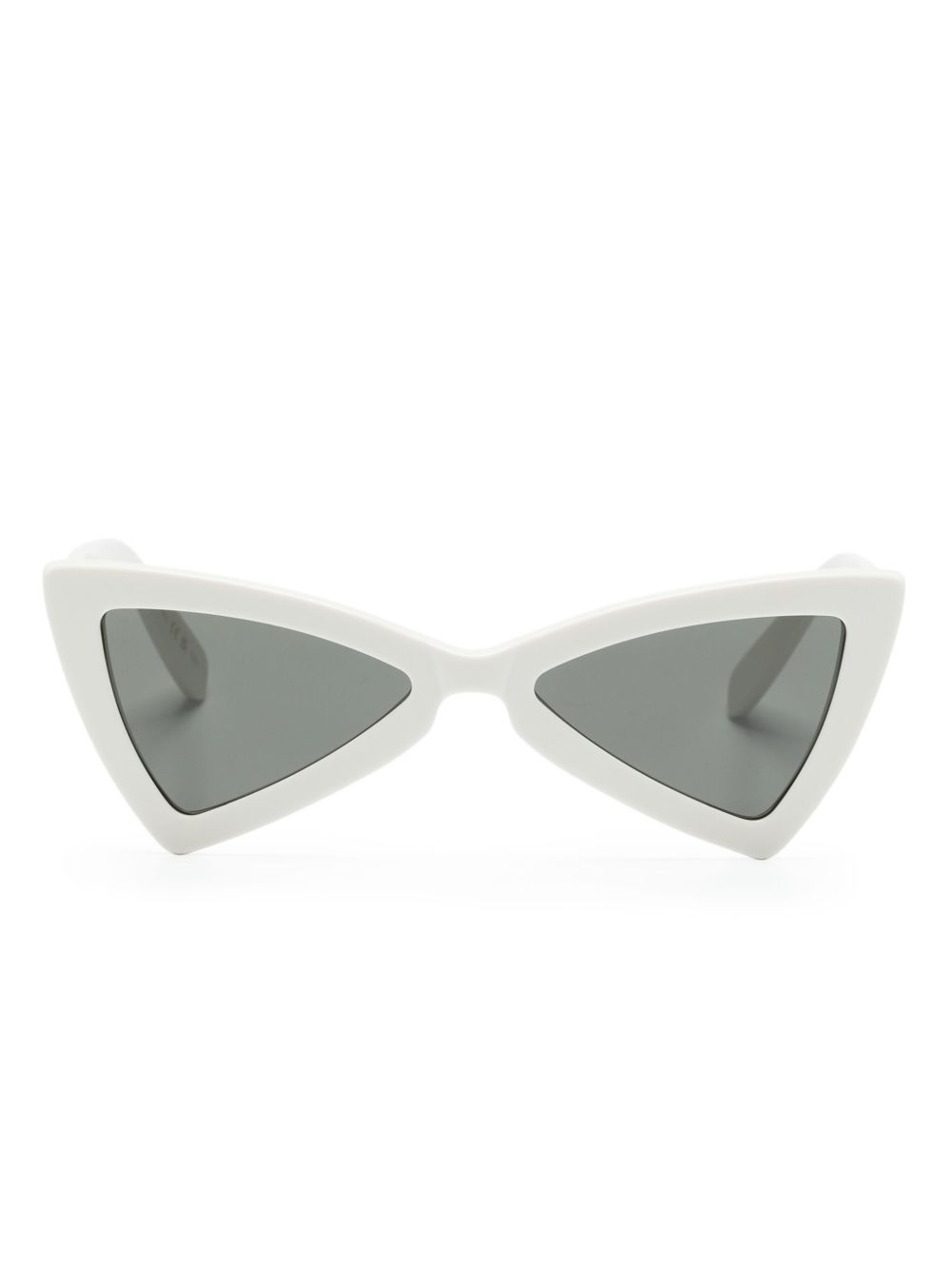 Saint Laurent Eyewear 几何形镜框太阳眼镜 - 白色