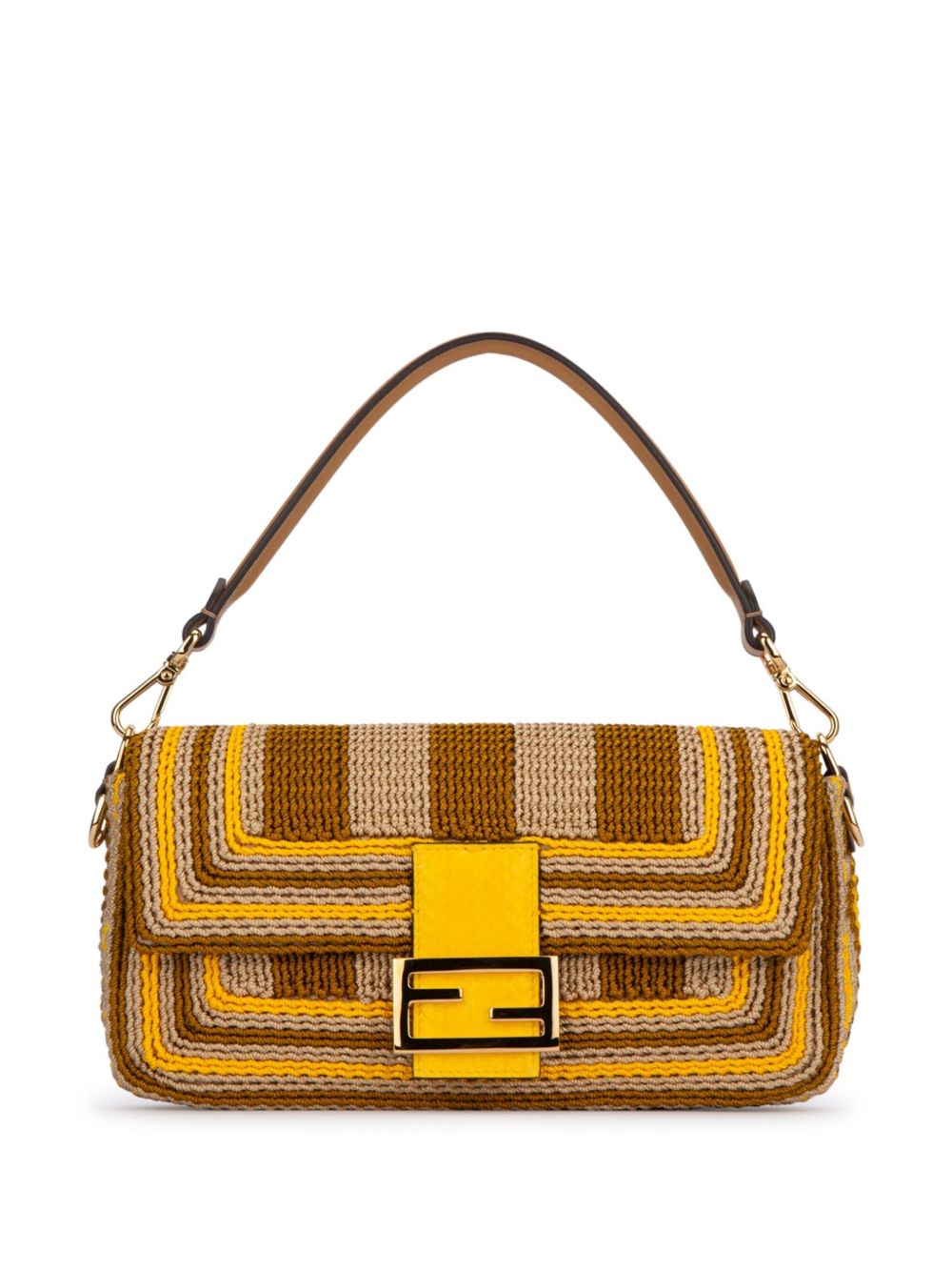 FENDI Baguette Ric 手提包 - 黄色