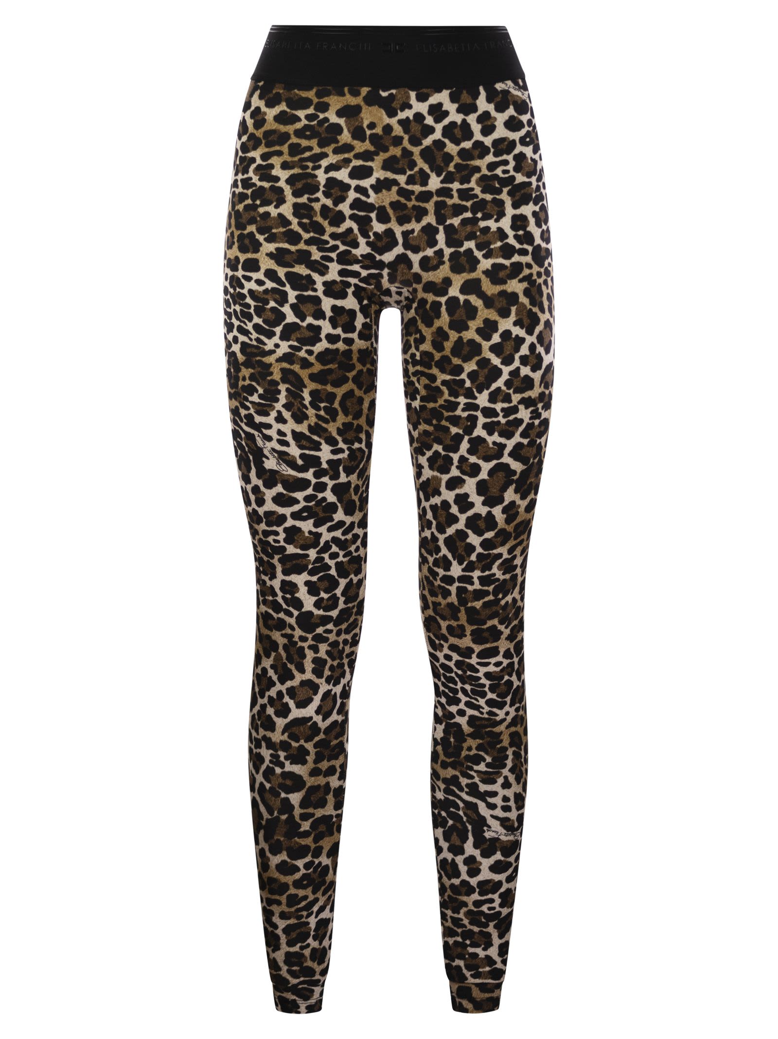 Elisabetta Franchi 动物纹印花修身 leggings