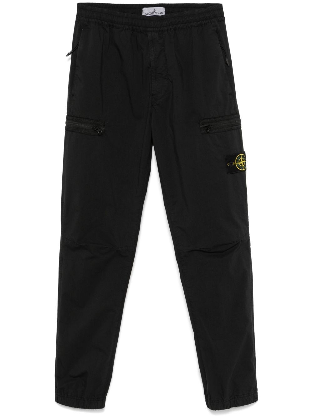 Stone Island Compass 徽章工装裤 - 黑色