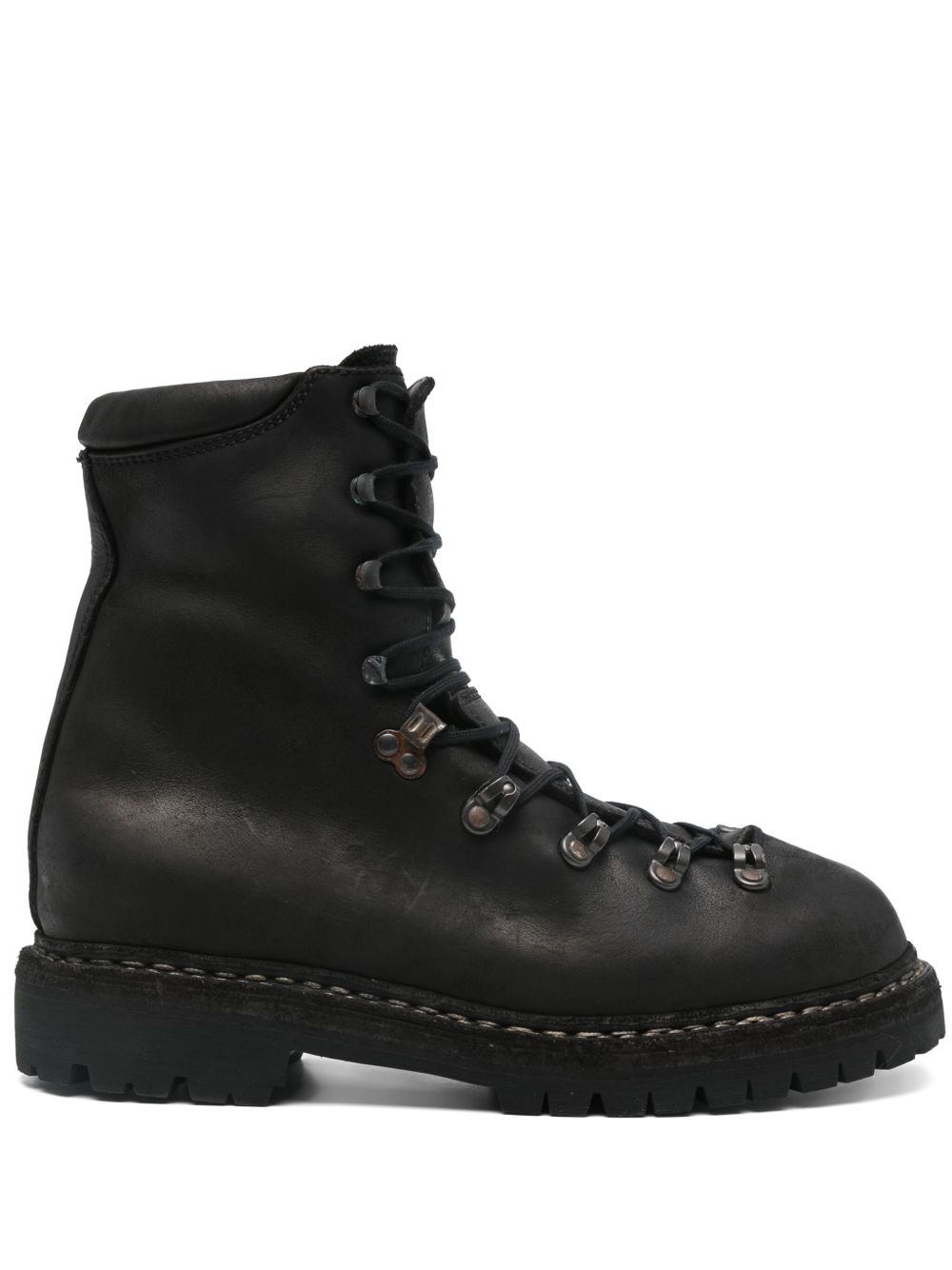 Guidi 经典皮靴 - 黑色