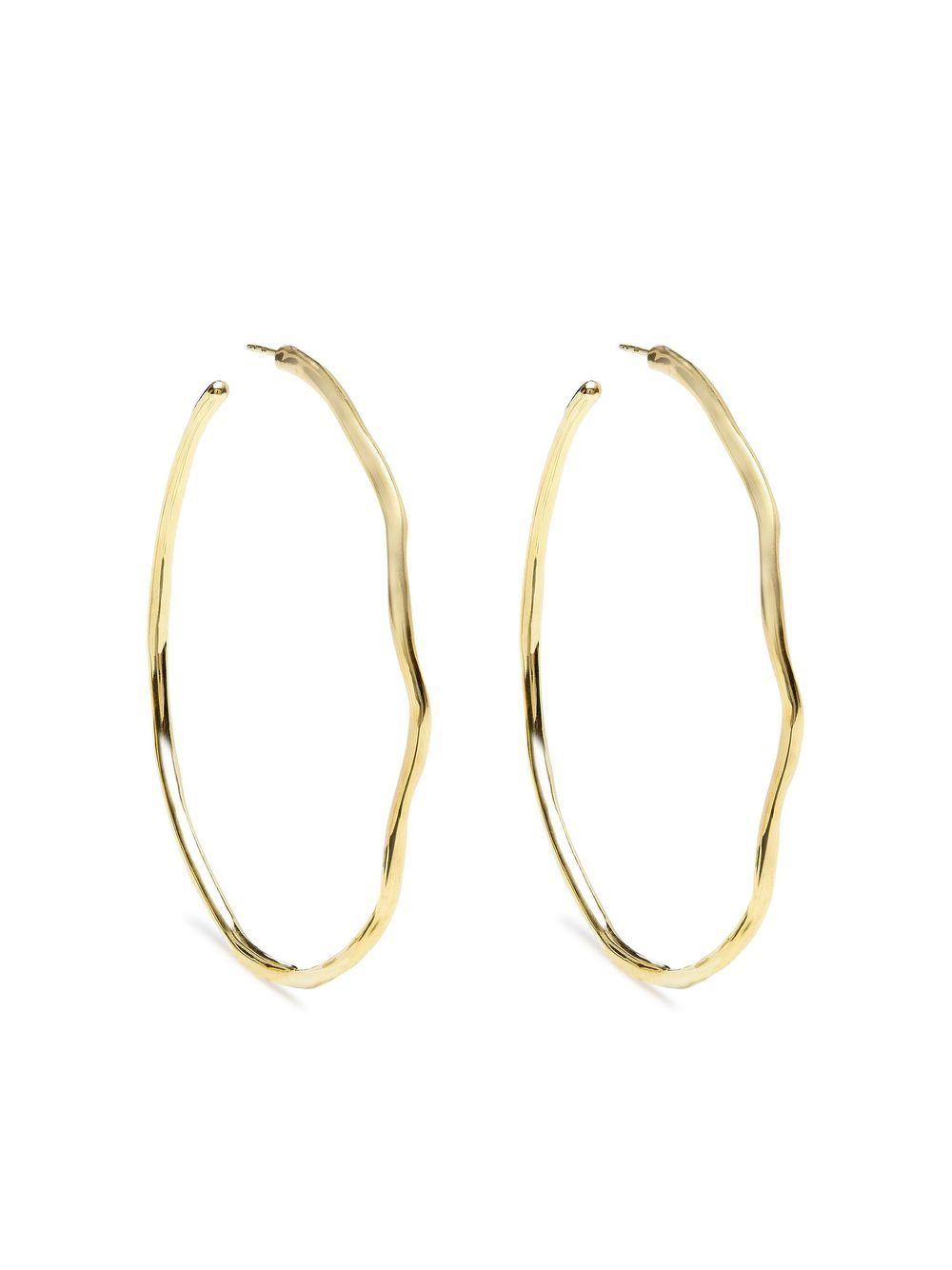 IPPOLITA Classico Squiggle 18K细致黄金耳环 - 金色