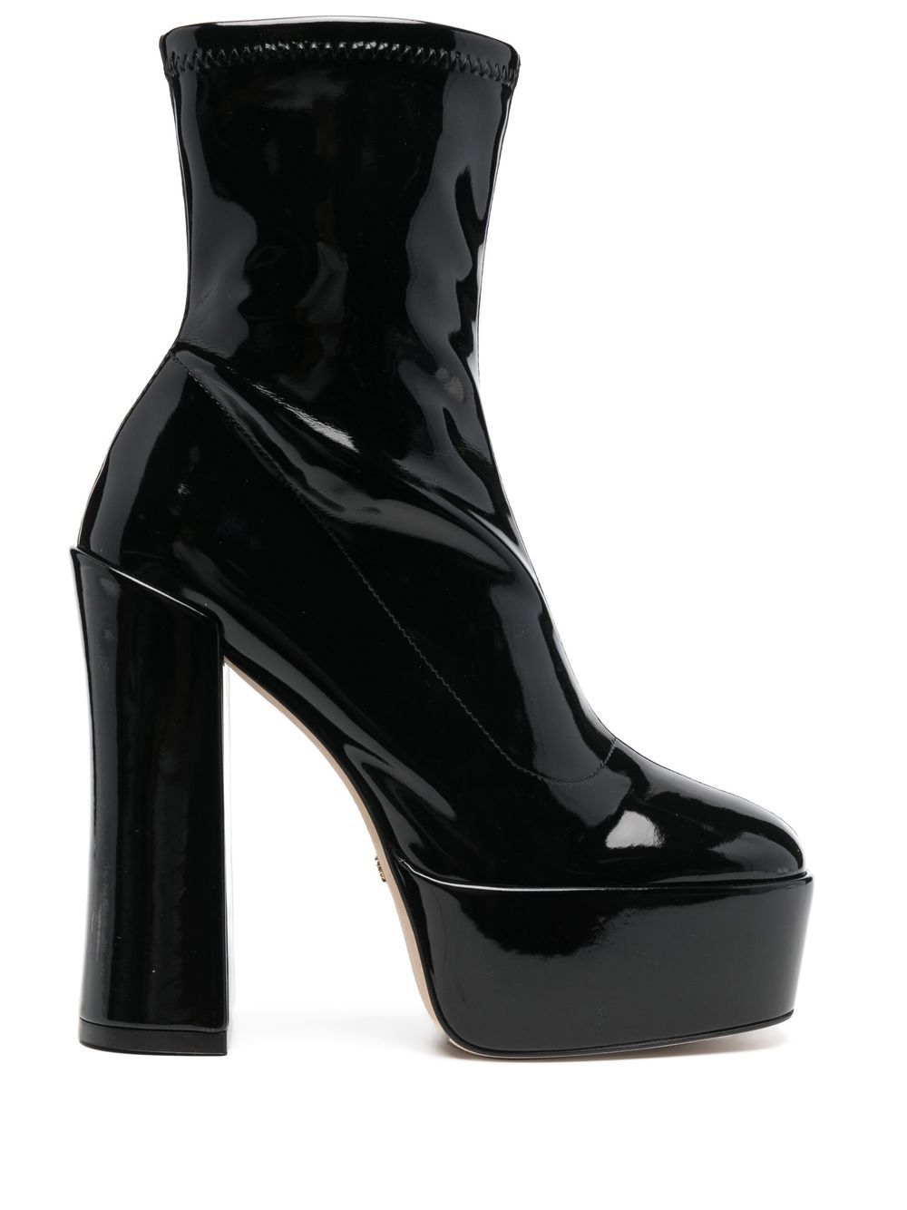 Stuart Weitzman Skyhigh 水台式高跟短靴 - 黑色