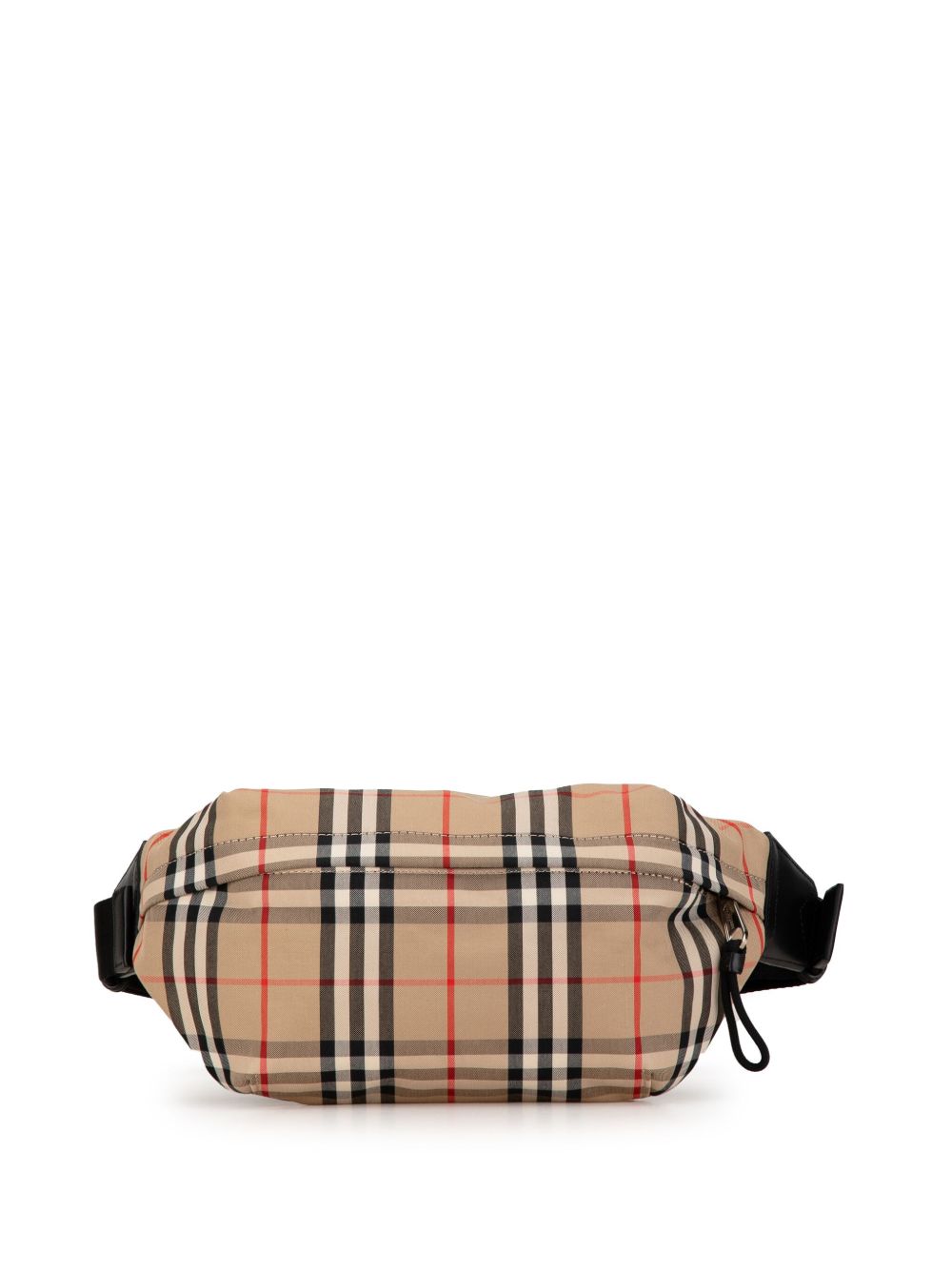 Burberry Pre-Owned Sonny 中号经典格纹尼龙腰包（2018-2024年典藏款） - 褐色