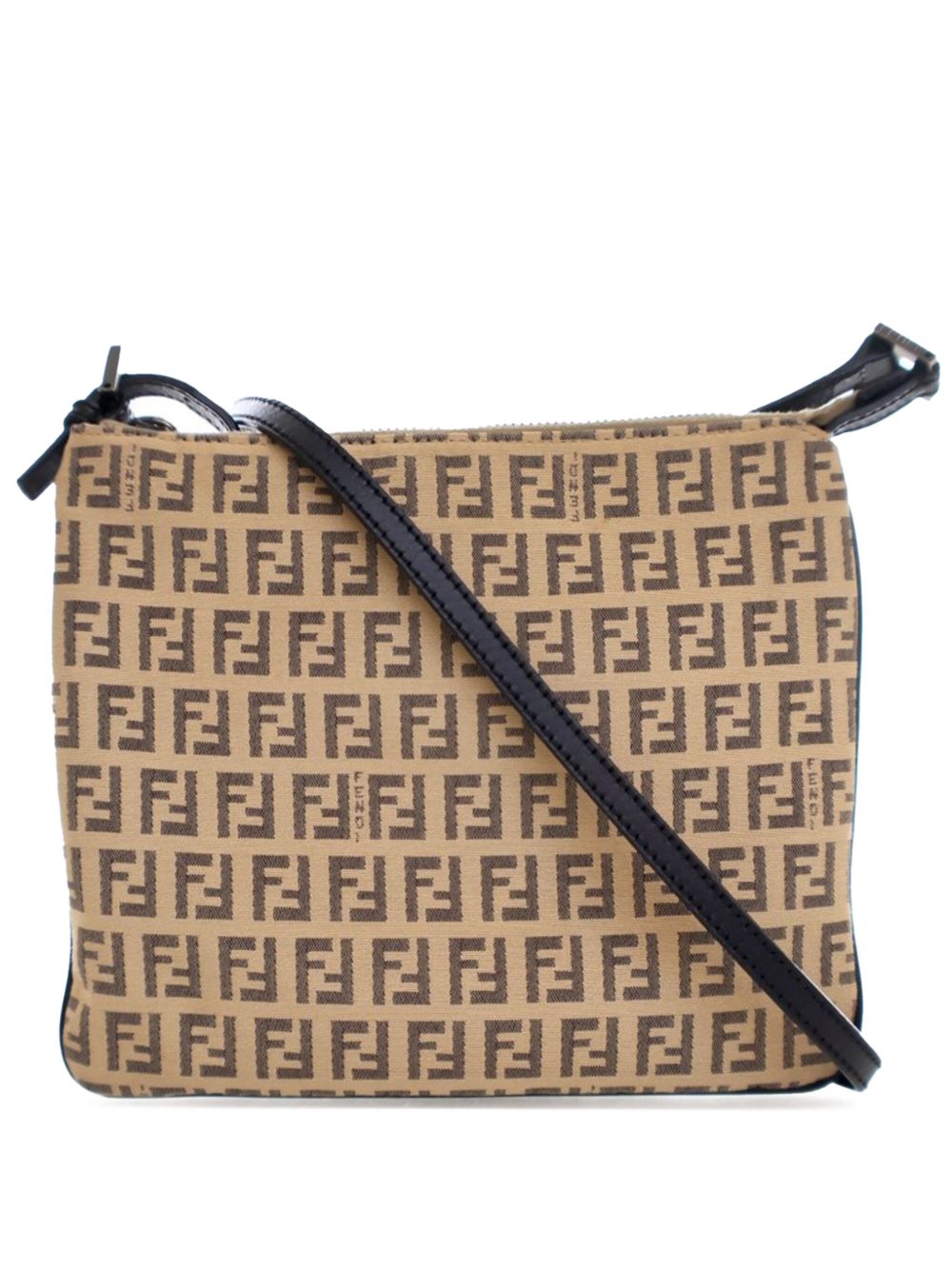 Fendi Pre-Owned Zucchino 帆布斜挎包（2000-2010年典藏款） - 褐色