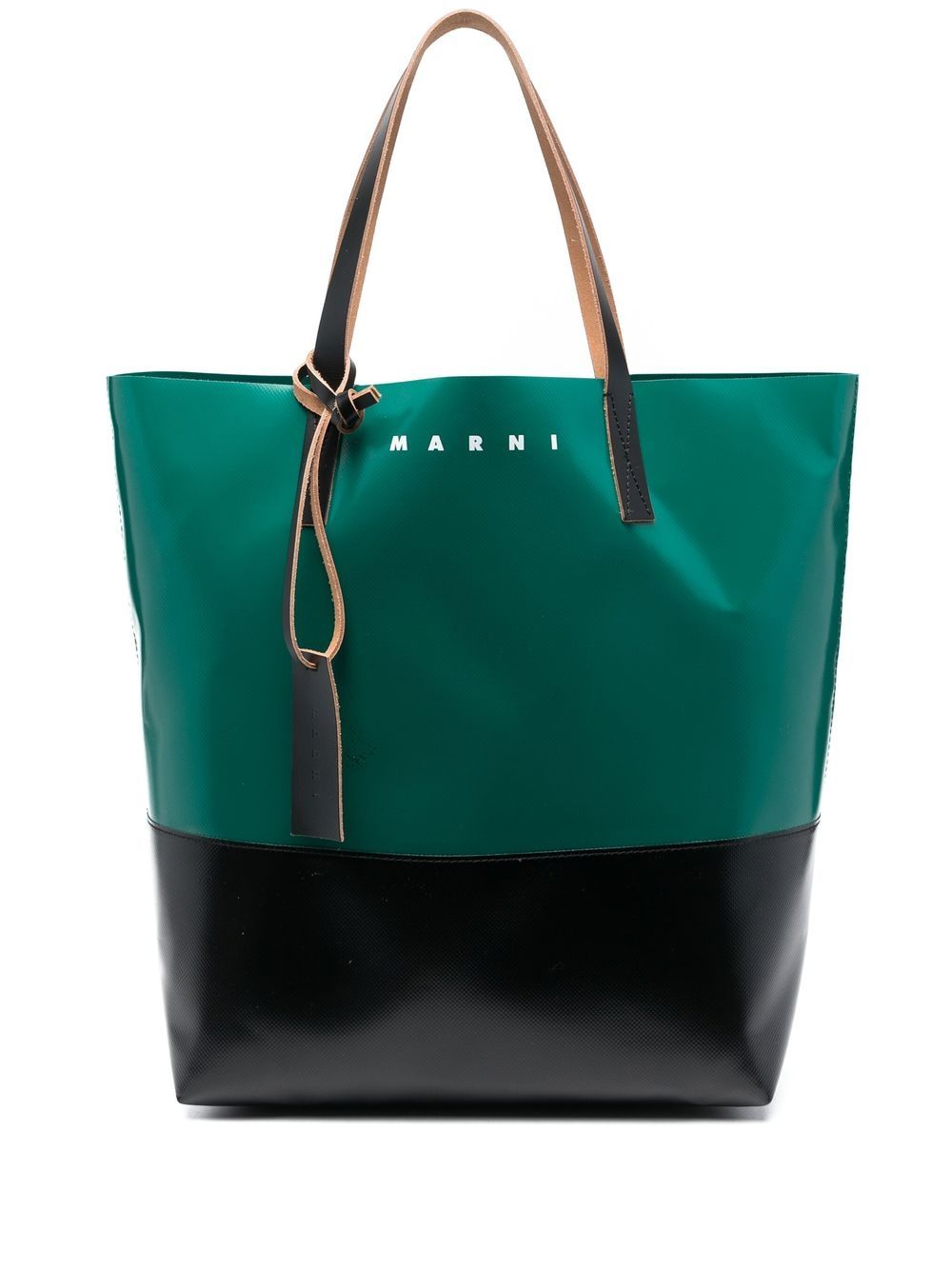 Marni Tribeca 拼色手提包 - 绿色